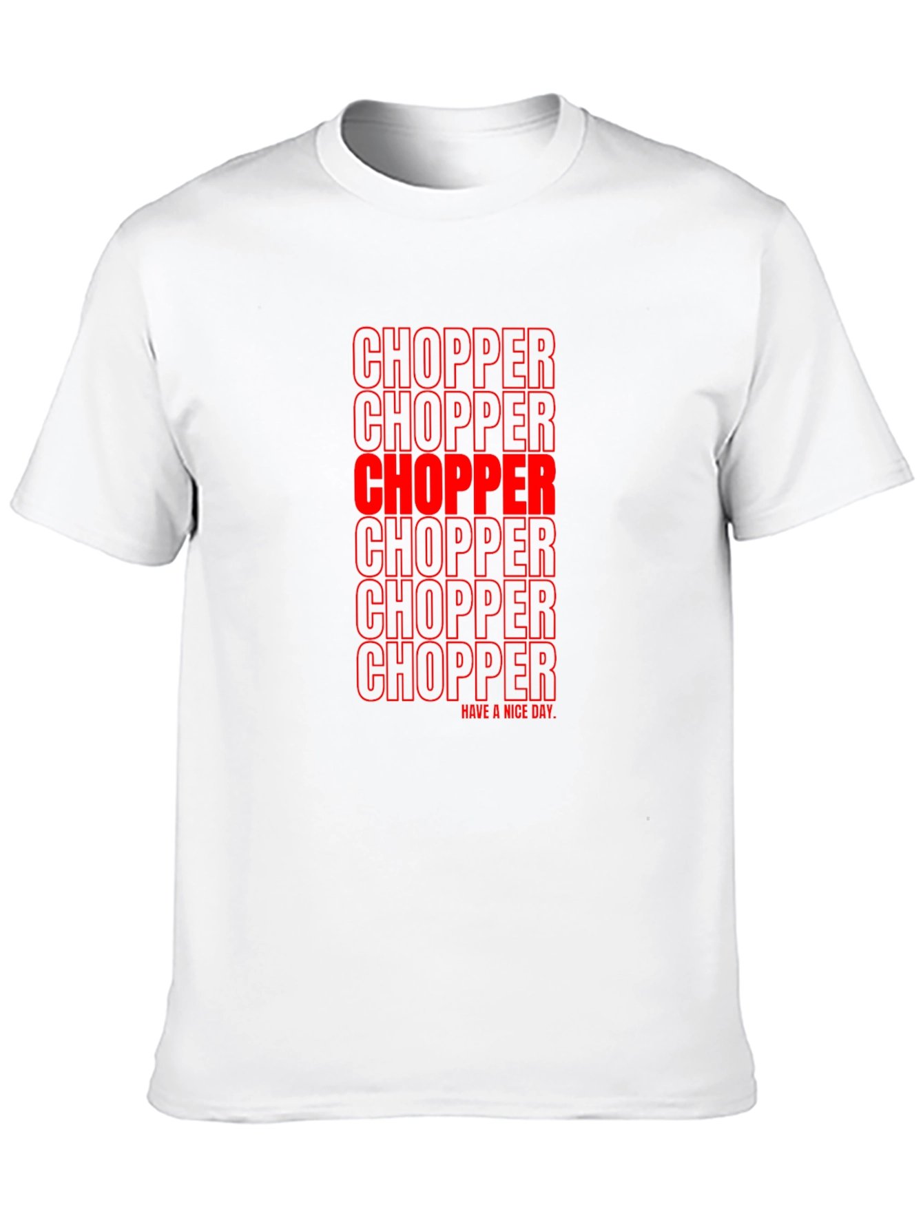 Black Chopper Text Graphic Print Tee - Black view 10