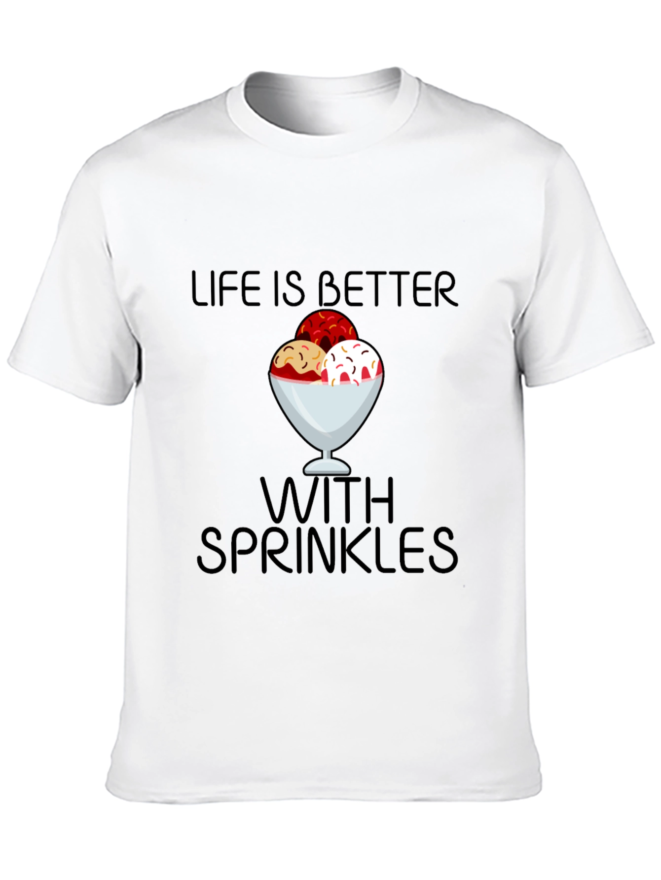 Black Life is Better With Sprinkles T-Shirt view 10