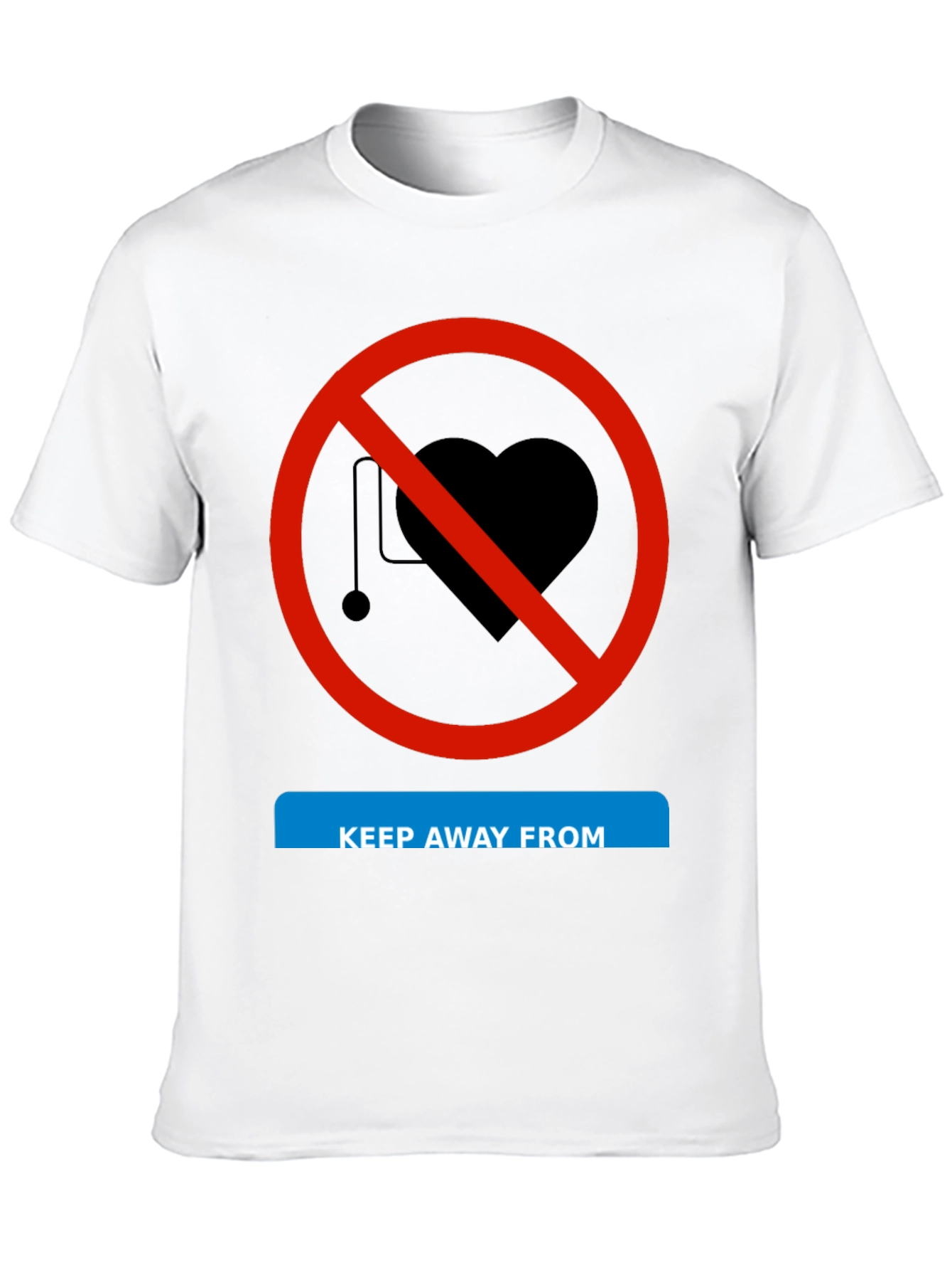 Black Keep Away From Love Funny T-Shirt view 10