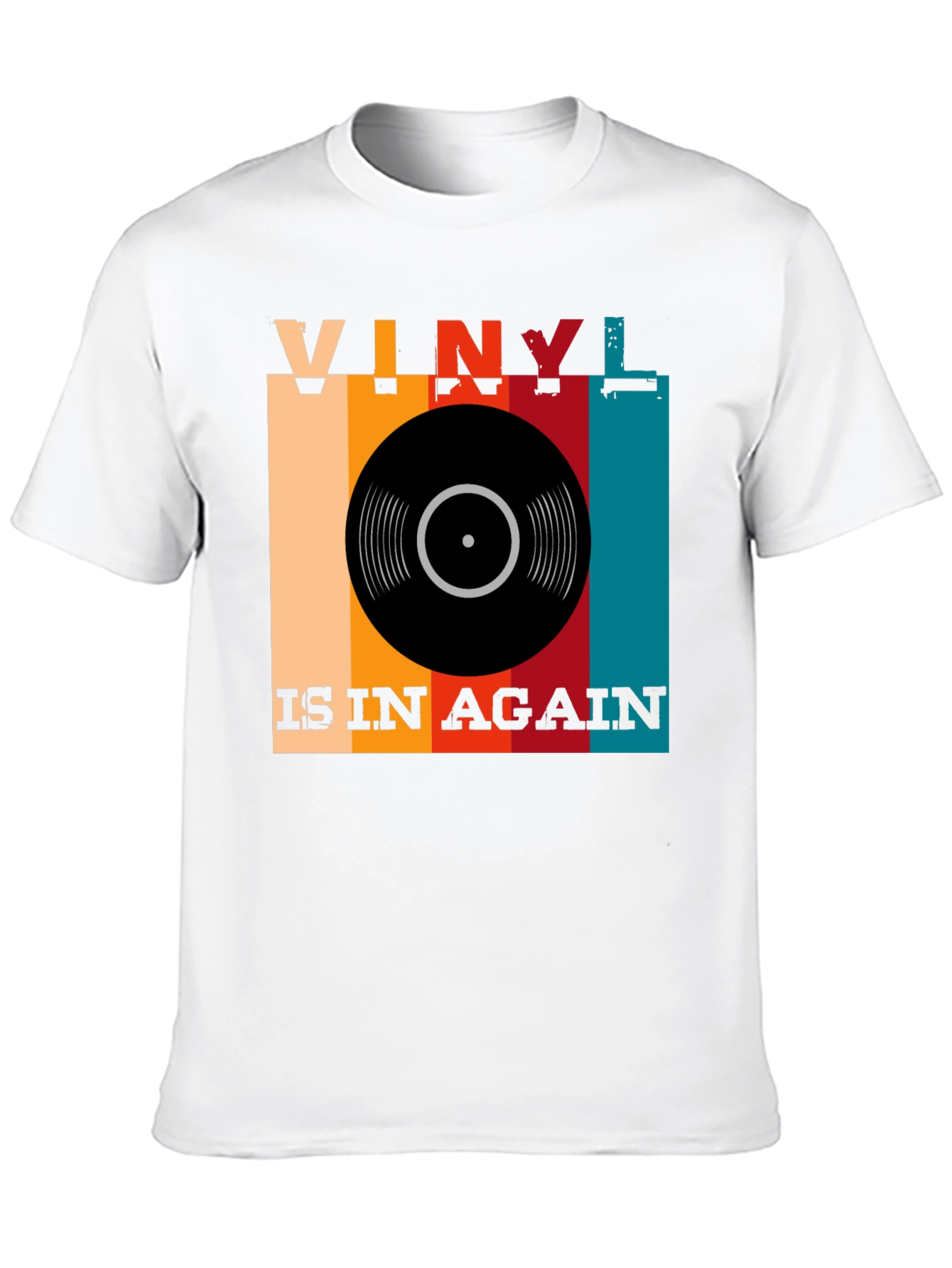 Black Vinyl Is In Again Retro Music T-Shirt view 10