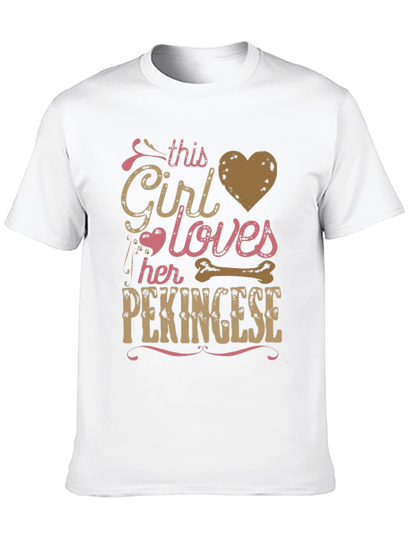 Black Girl Loves Her Pekingese T-Shirt view 10