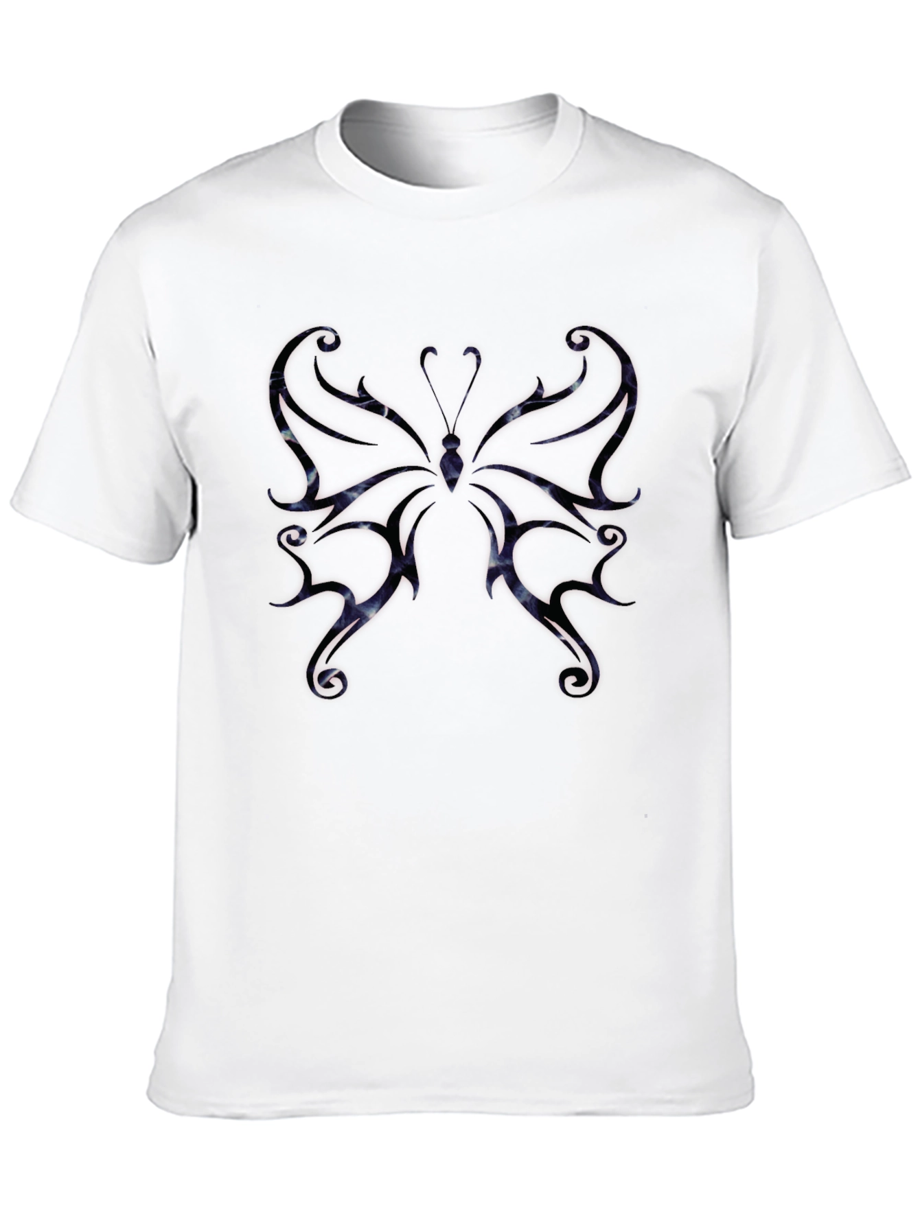 Black Butterfly Graphic Tee - Black Cotton Blend view 10