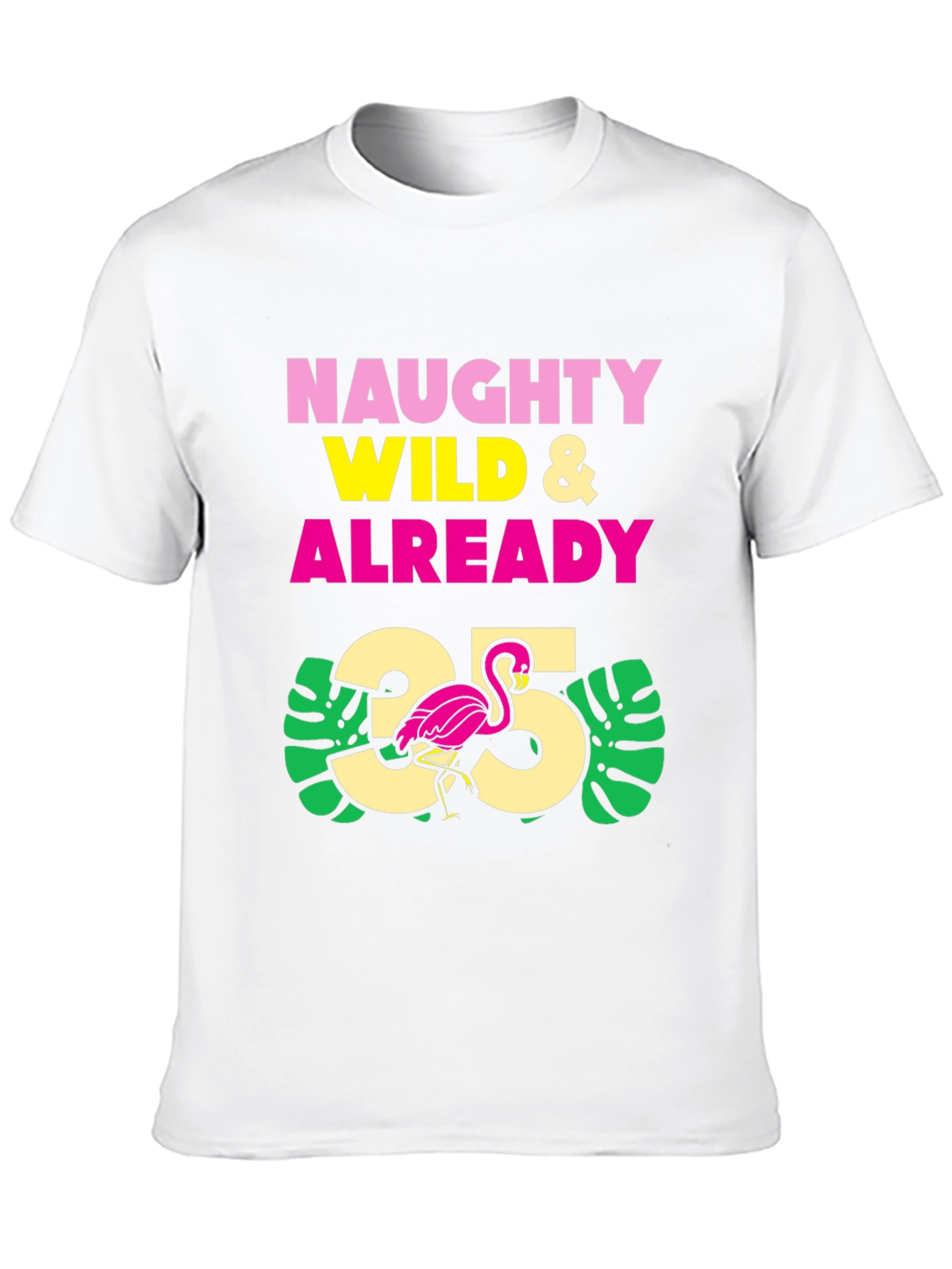 Black Naughty Wild & Already 35 Flamingo Graphic Tee view 10