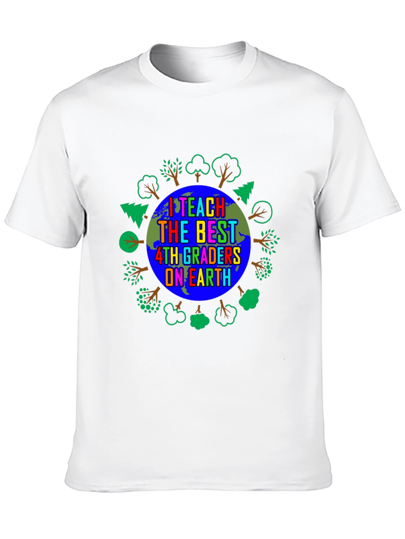 Black I Teach The Best 4th Graders On Earth T-Shirt view 10