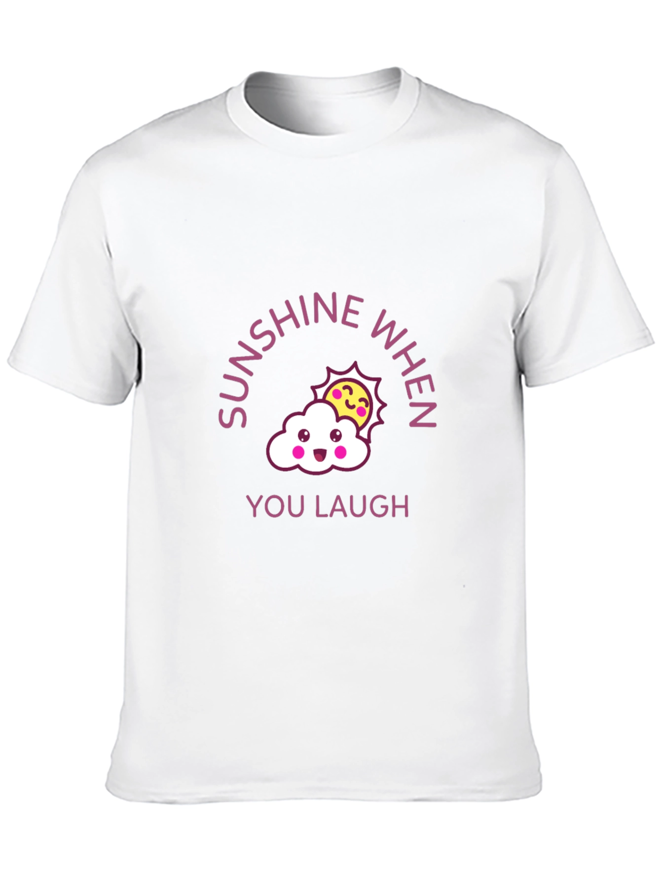 Black Sunshine When You Laugh Graphic Tee view 10