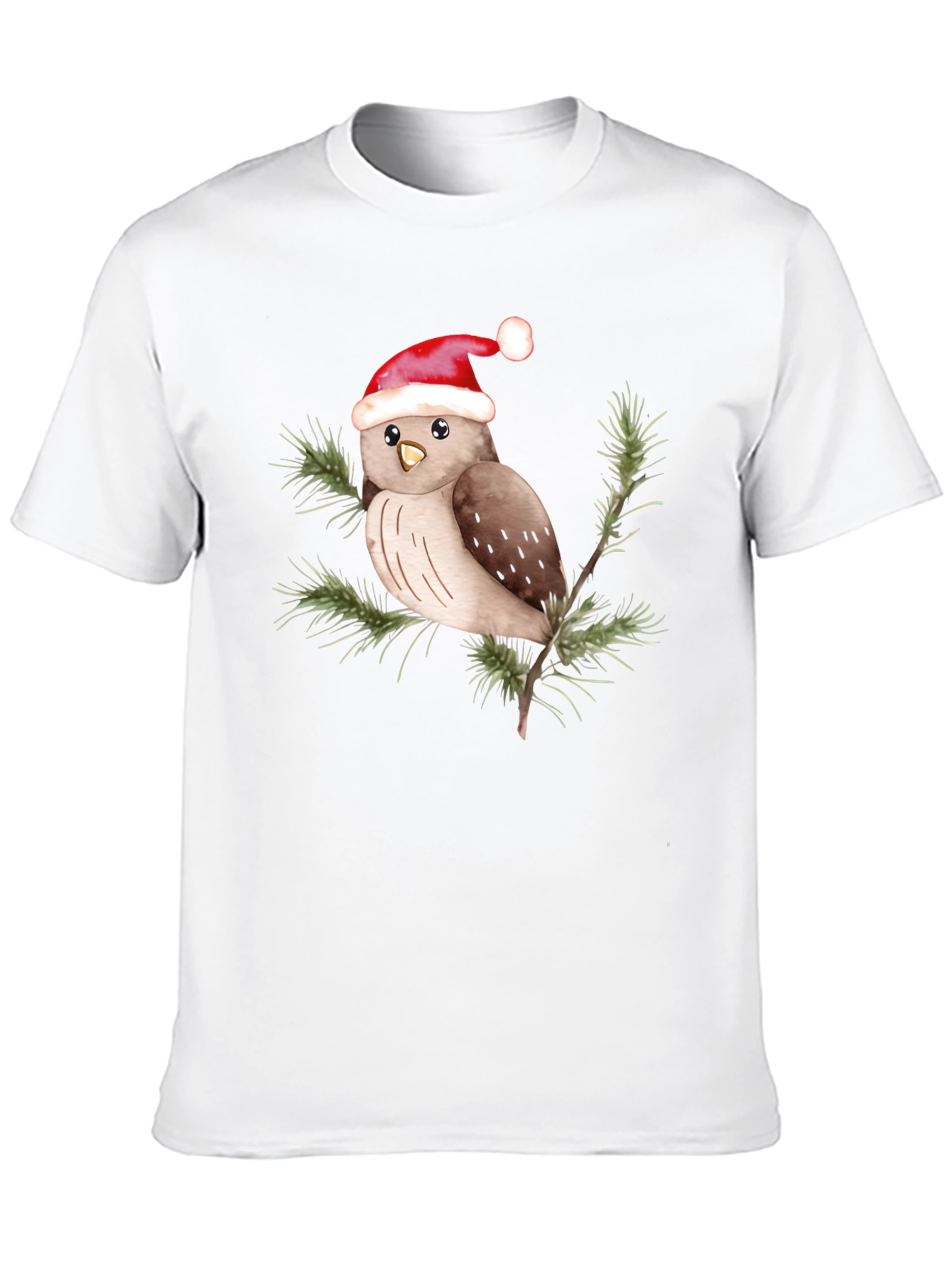 Black Festive Owl Tee - Holiday Cheer view 10
