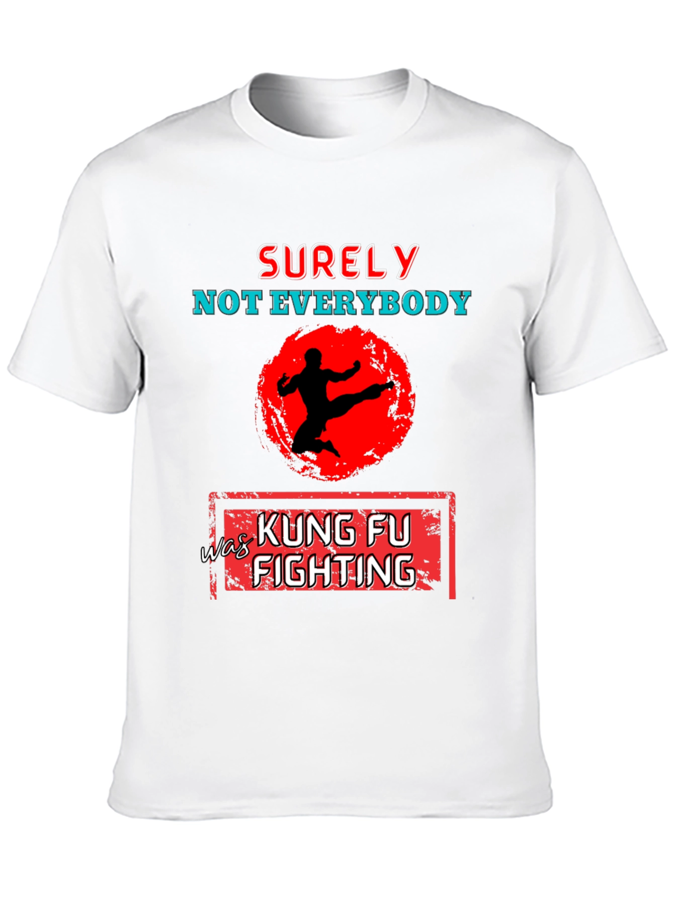 Black Kung Fu Fighting Graphic T-Shirt view 10