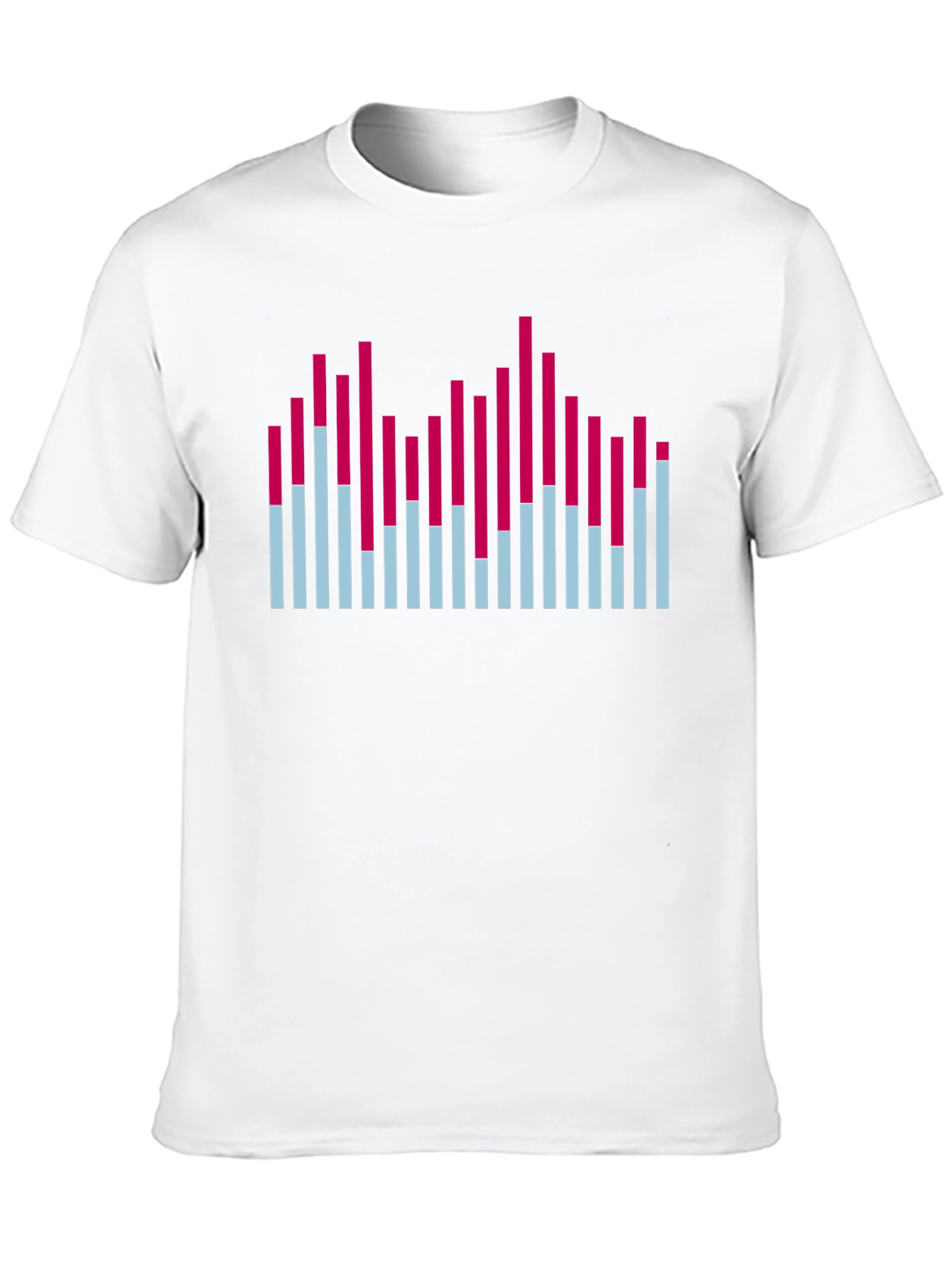Black Modern Graphic T-Shirt - Color Block Design view 10
