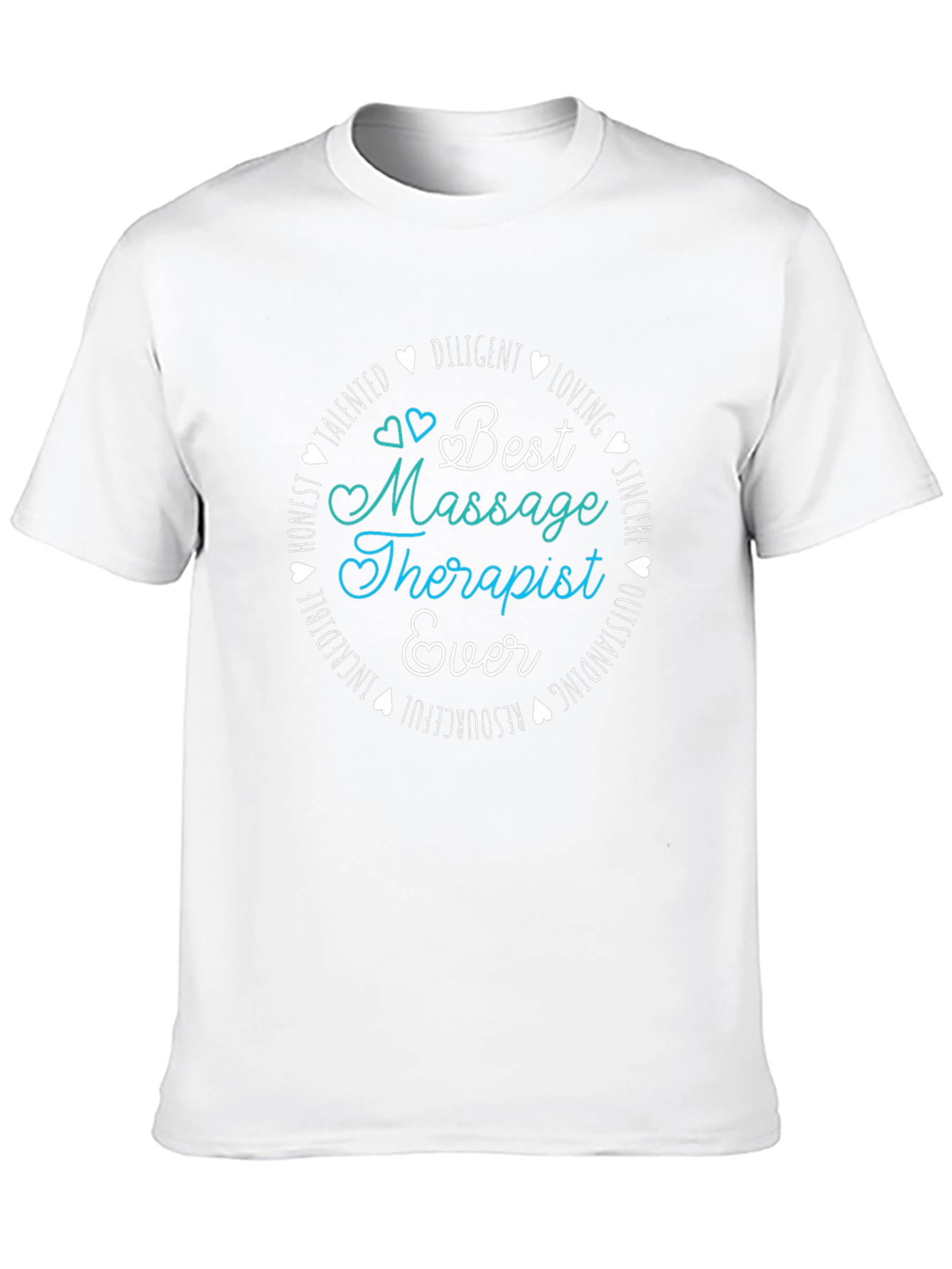 Black Best Massage Therapist Ever Graphic Tee view 10