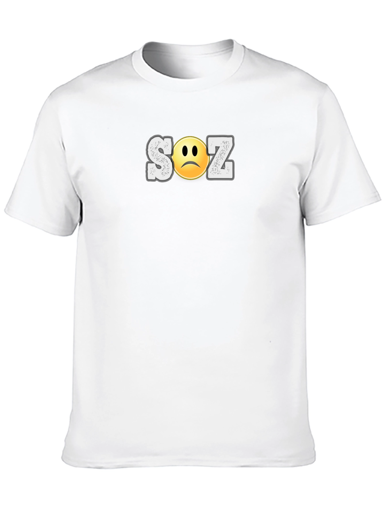 Black Sad SOZ Graphic Tee - Unisex Soft Cotton T-Shirt view 10