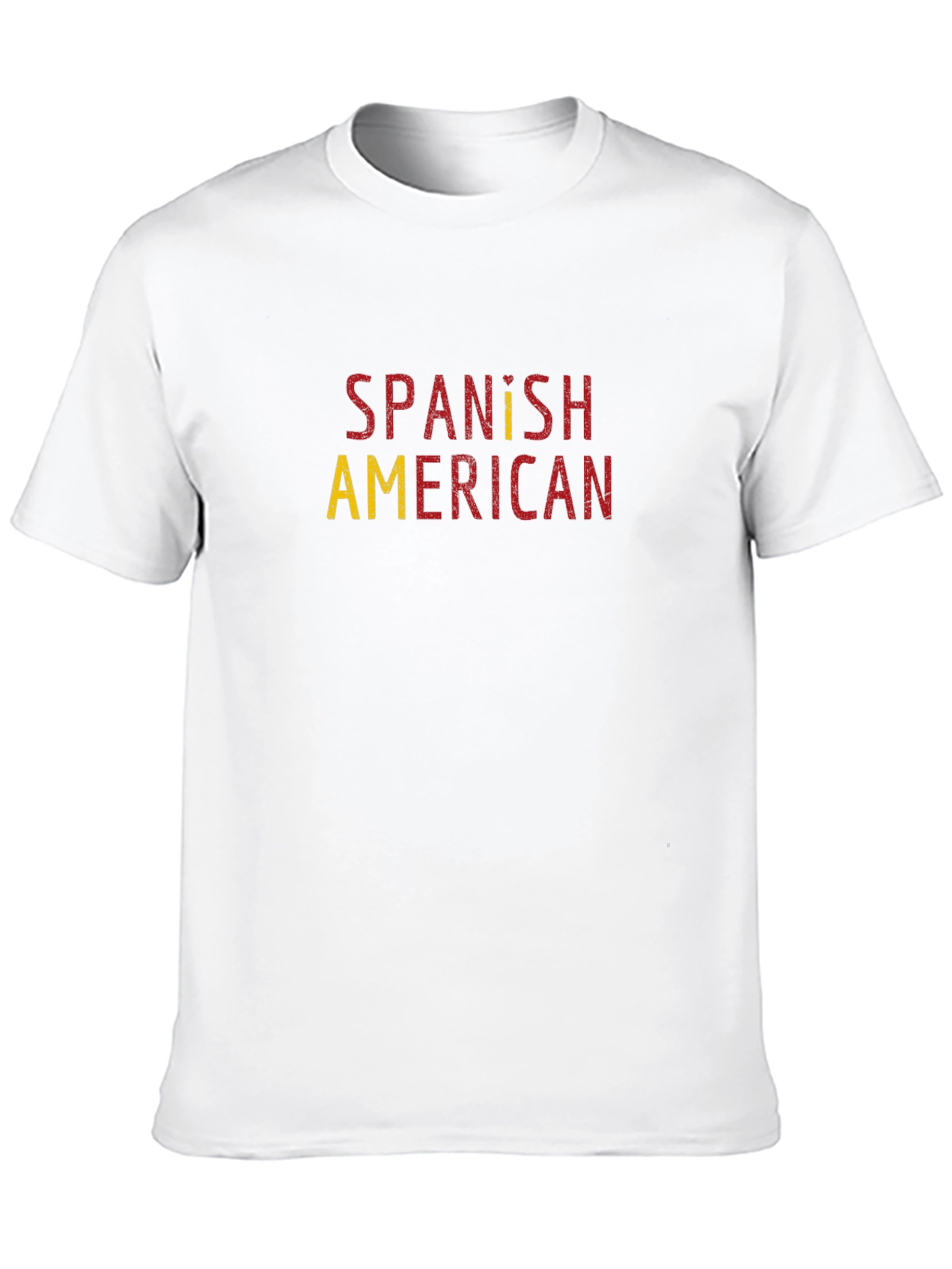 Black Spanish American Flag Colors T-Shirt view 10