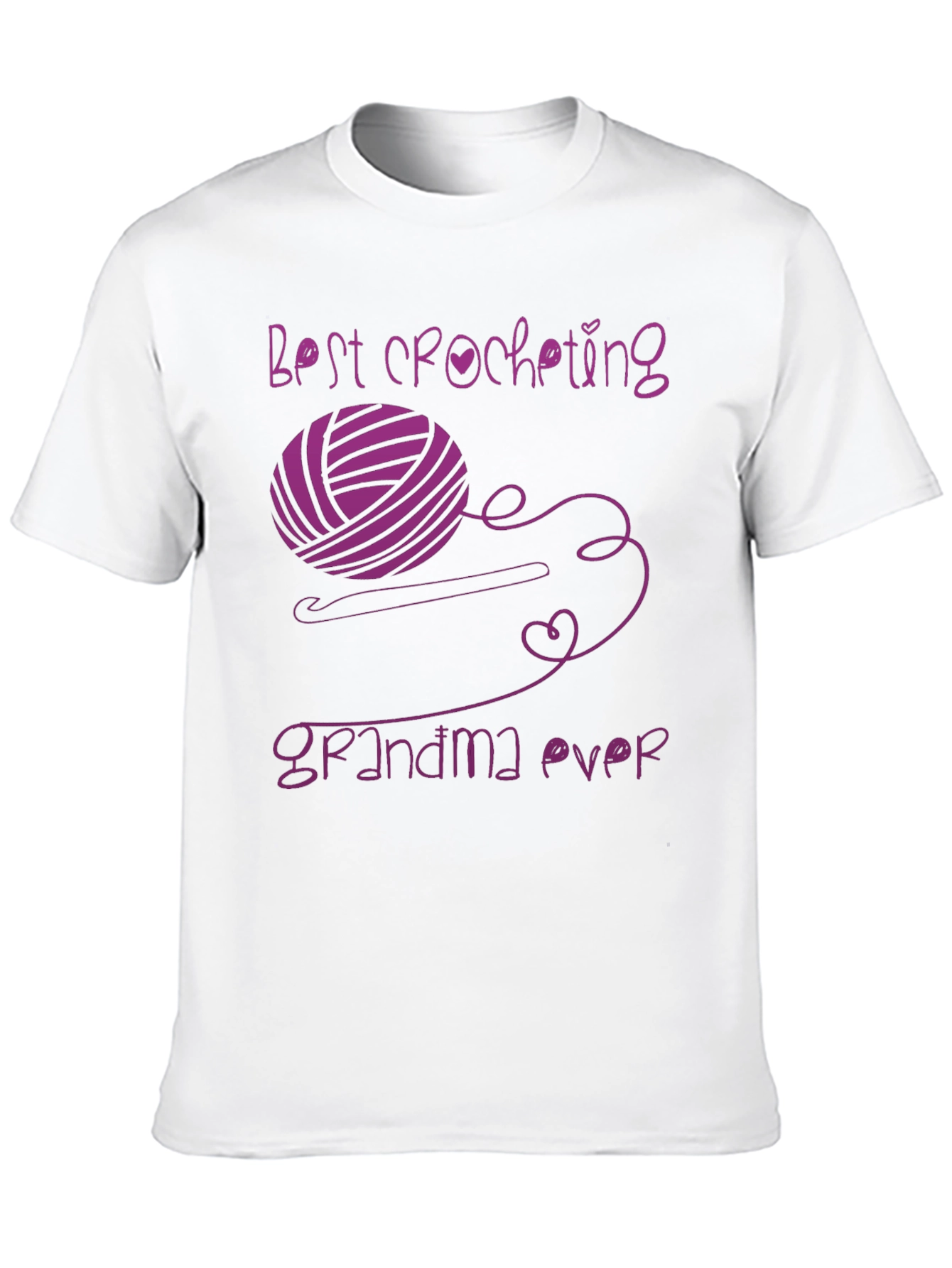 Black Best Crocheting Grandma Ever T-Shirt view 10