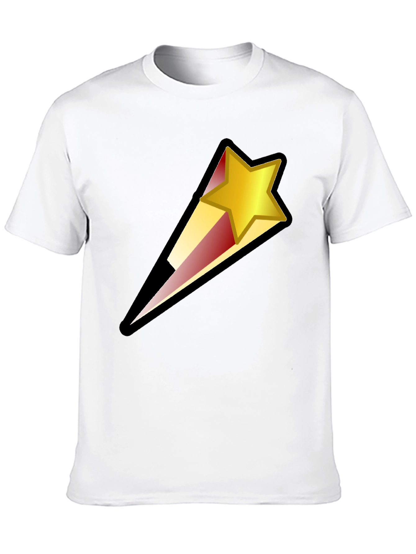 Black Shooting Star Graphic Black T-Shirt view 10