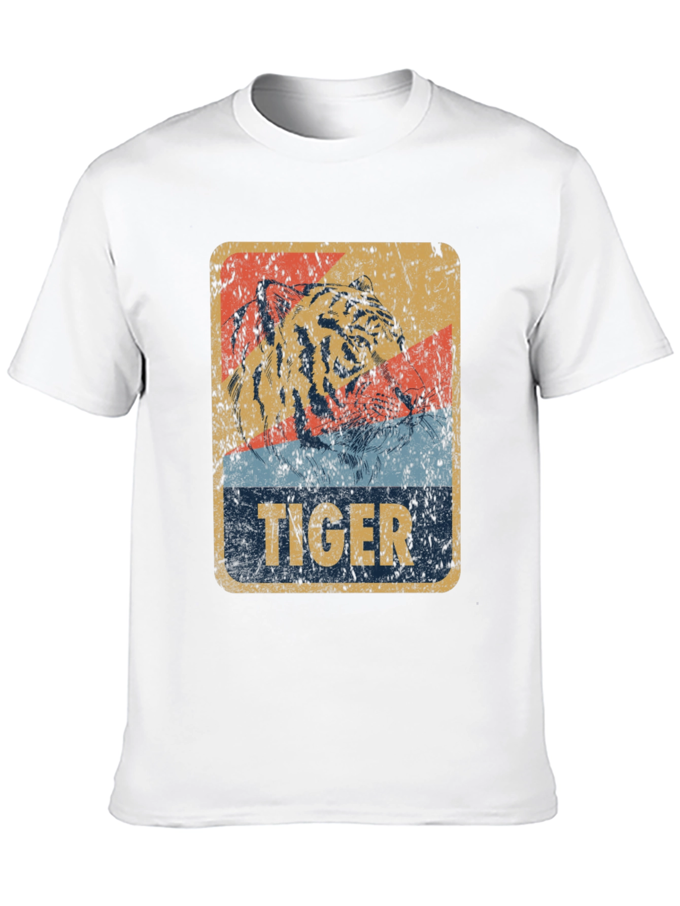 Black Vintage Tiger Graphic T-Shirt view 10