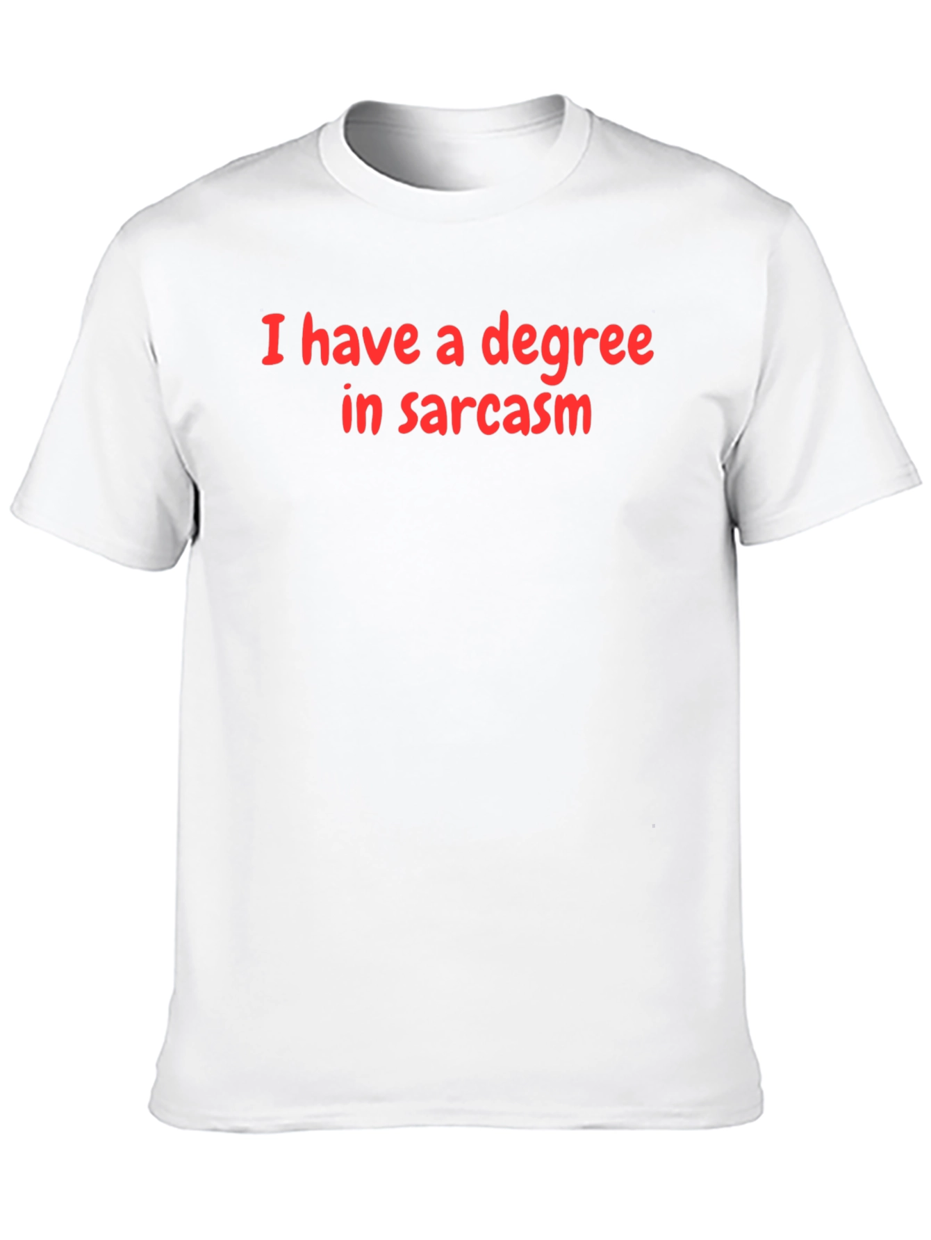 Black Sarcasm Degree T-Shirt - Funny Graphic Tee view 10