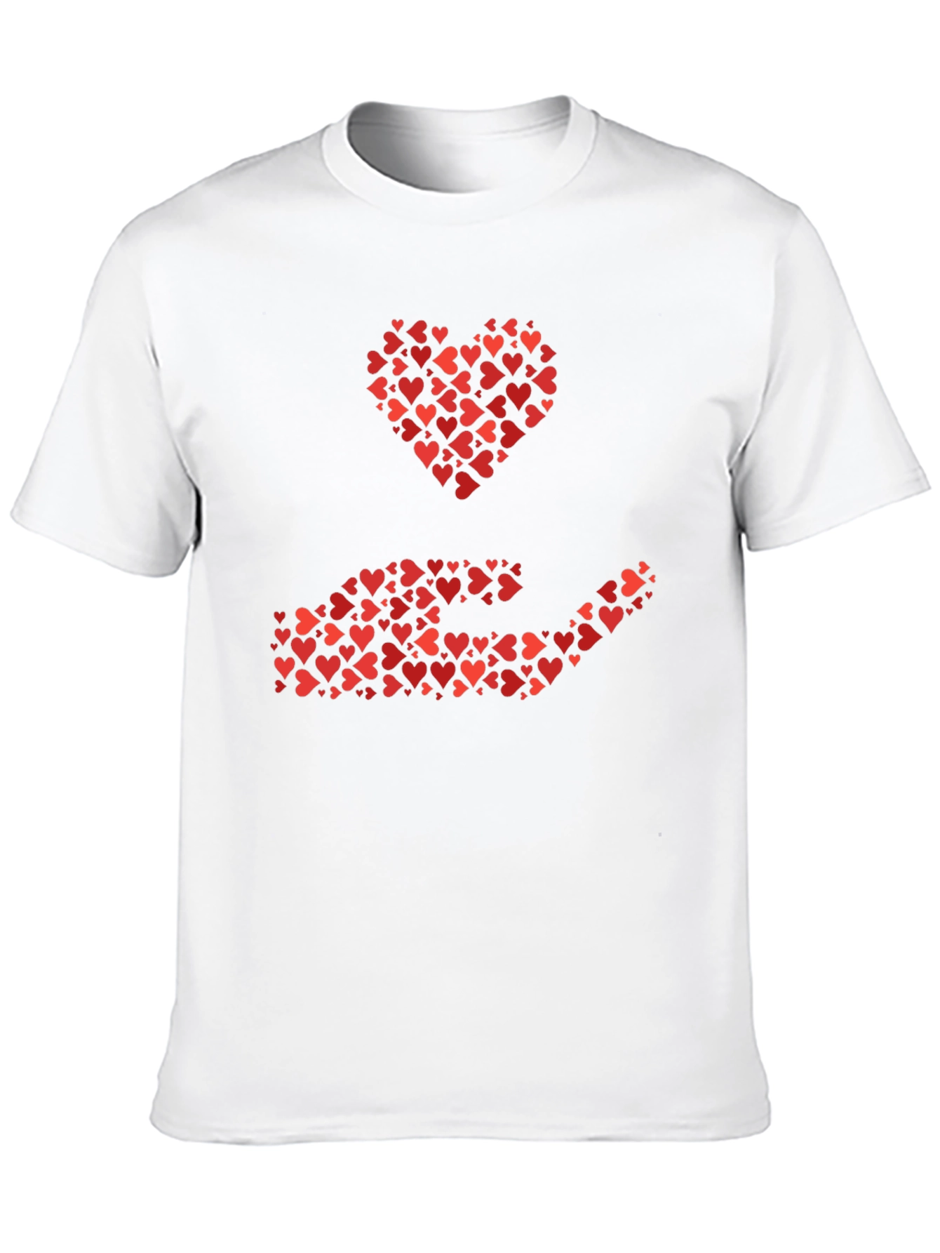 Black Heart in Hand Graphic Tee - Black view 10