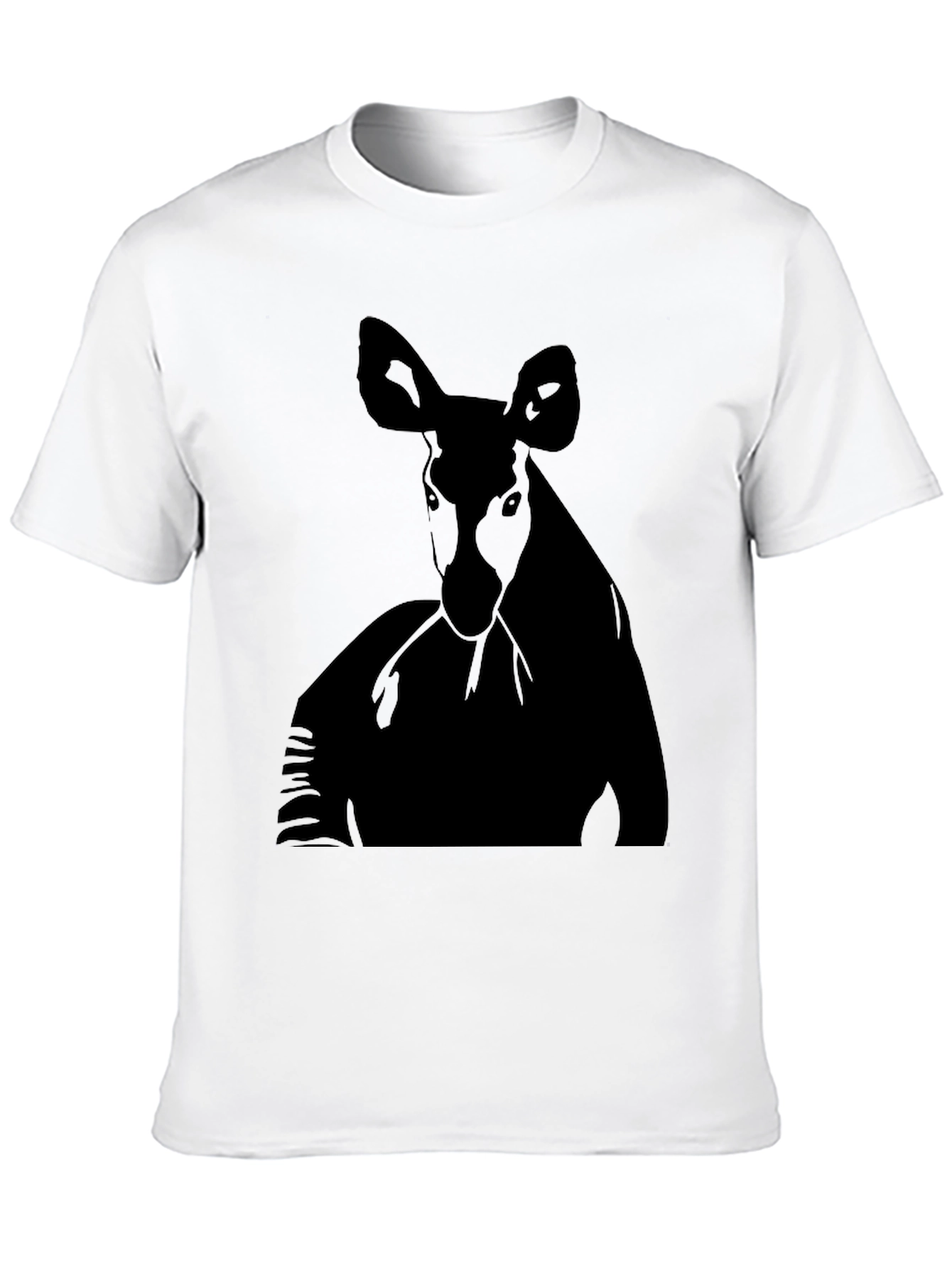 Black Okapi Graphic Tee - Men's Black T-Shirt view 10