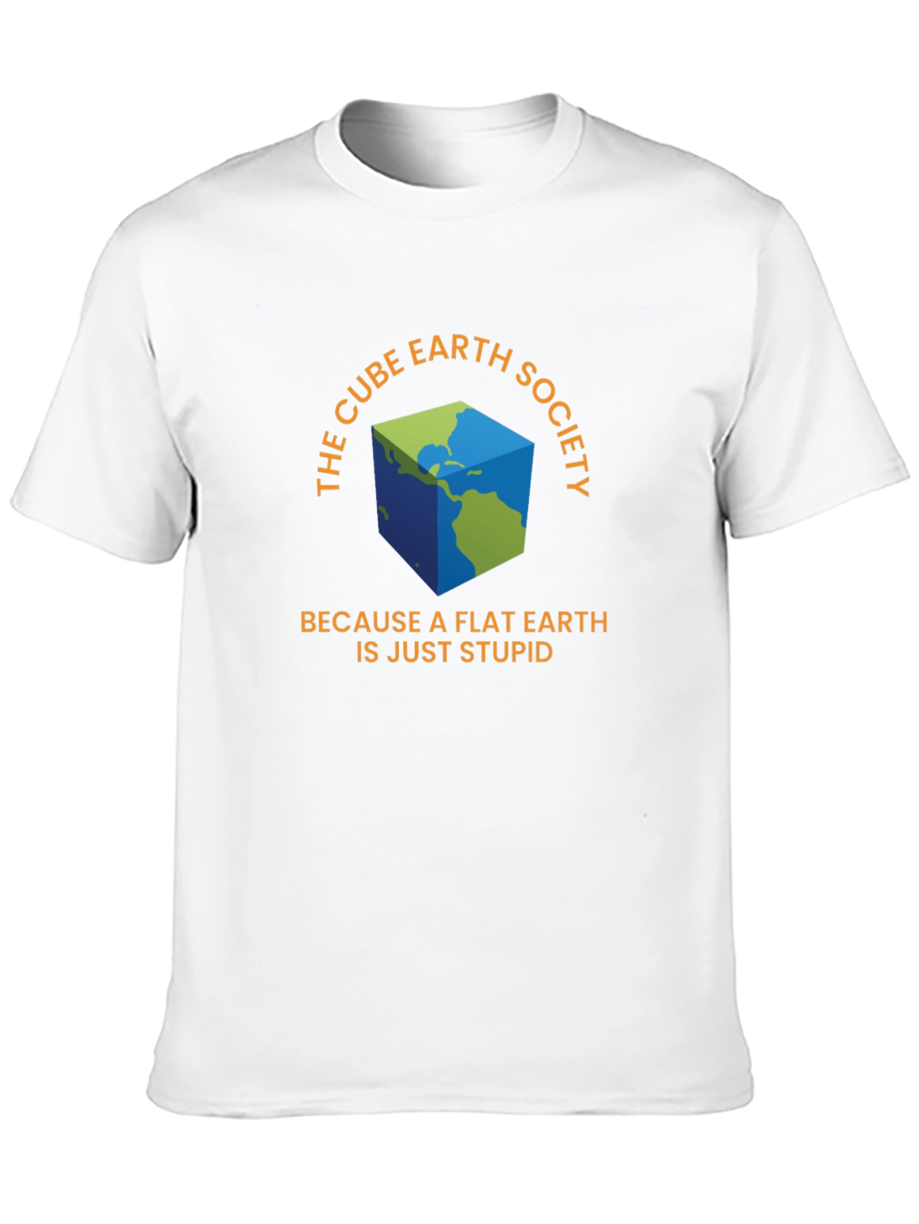 Black Cube Earth Society T-Shirt - Funny Conspiracy Tee view 10