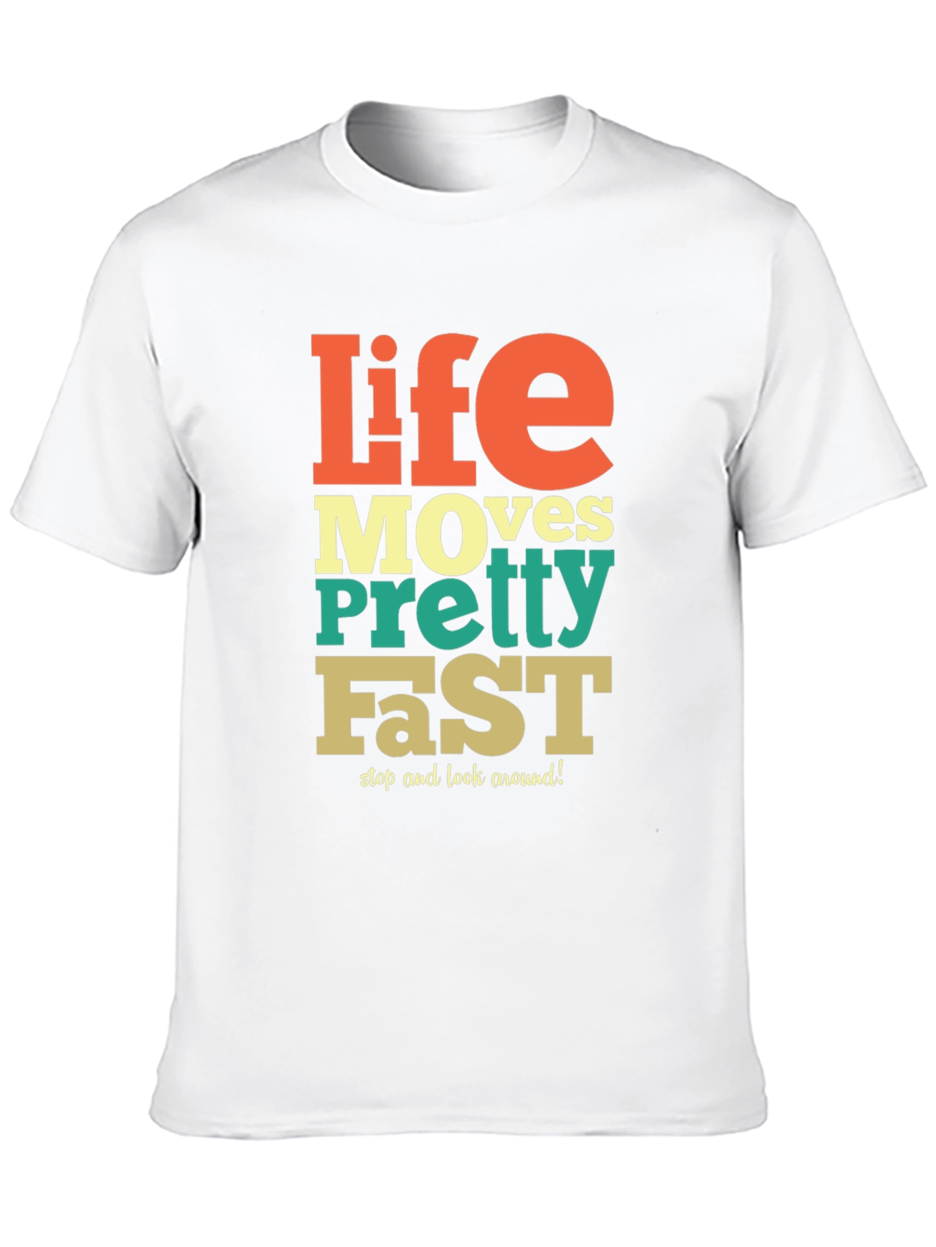 Black Life Moves Pretty Fast Graphic Tee - Relaxed Fit view 10