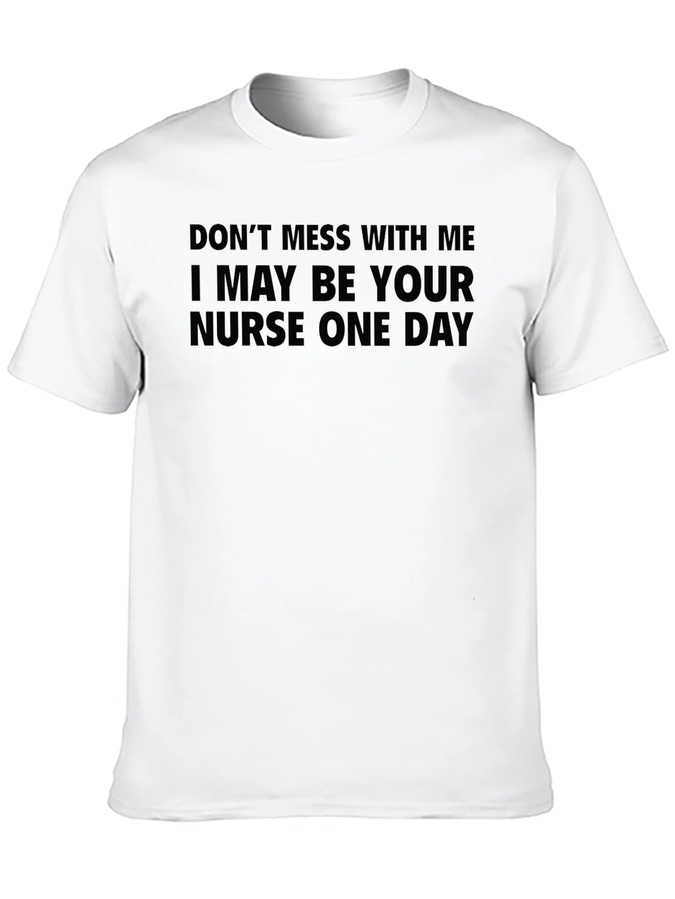 Black Nurse One Day Graphic T-Shirt - Black view 10