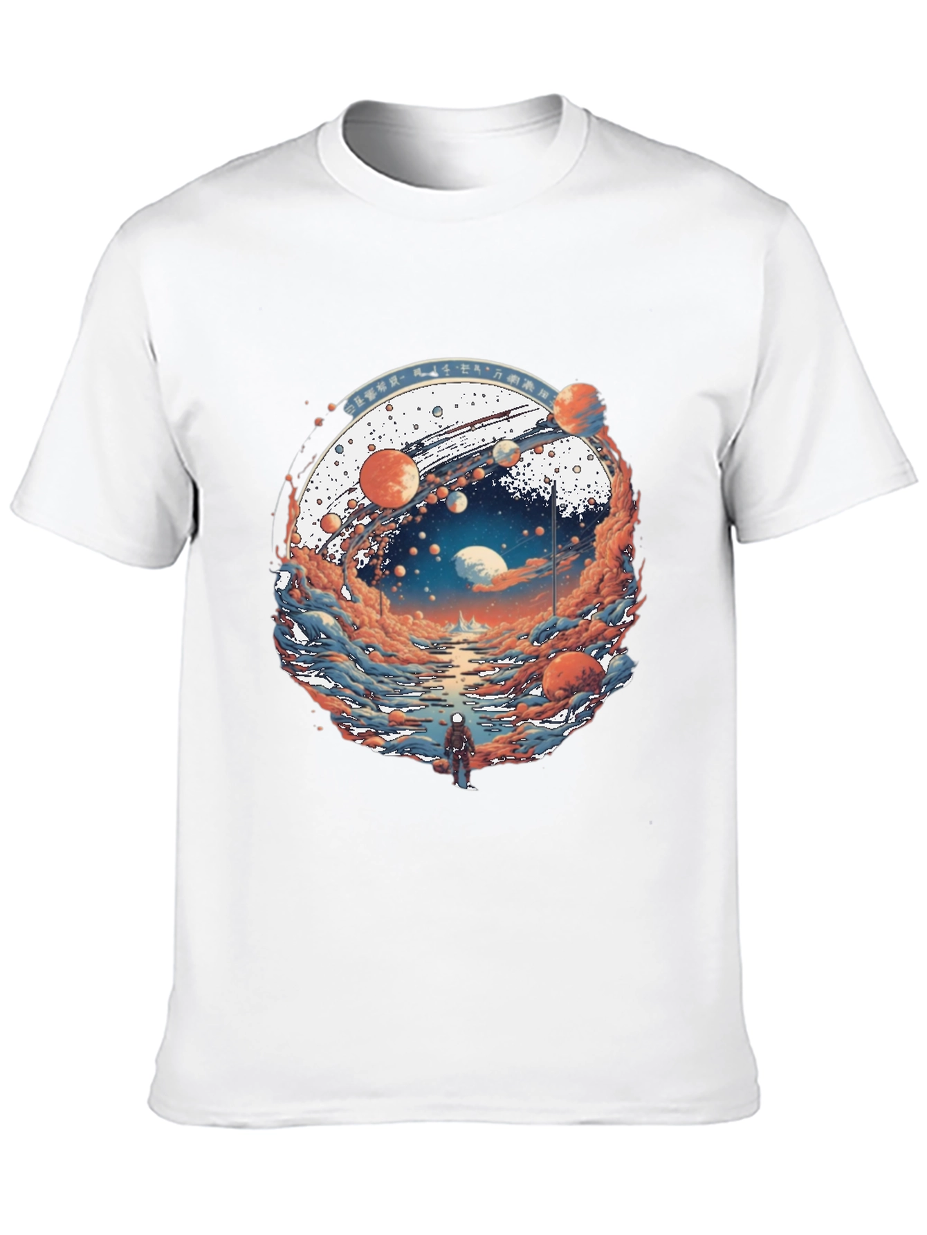 Black Planetary Journey Black T-Shirt view 10