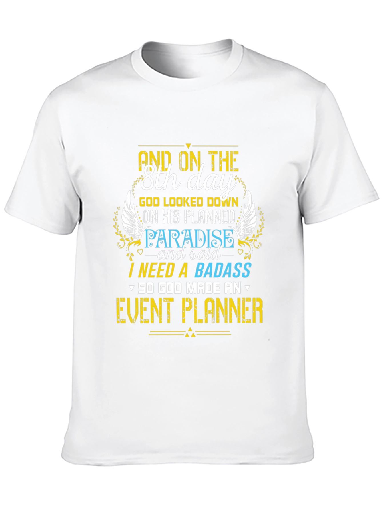 Black Event Planner Graphic Tee - 8th Day Design view 10