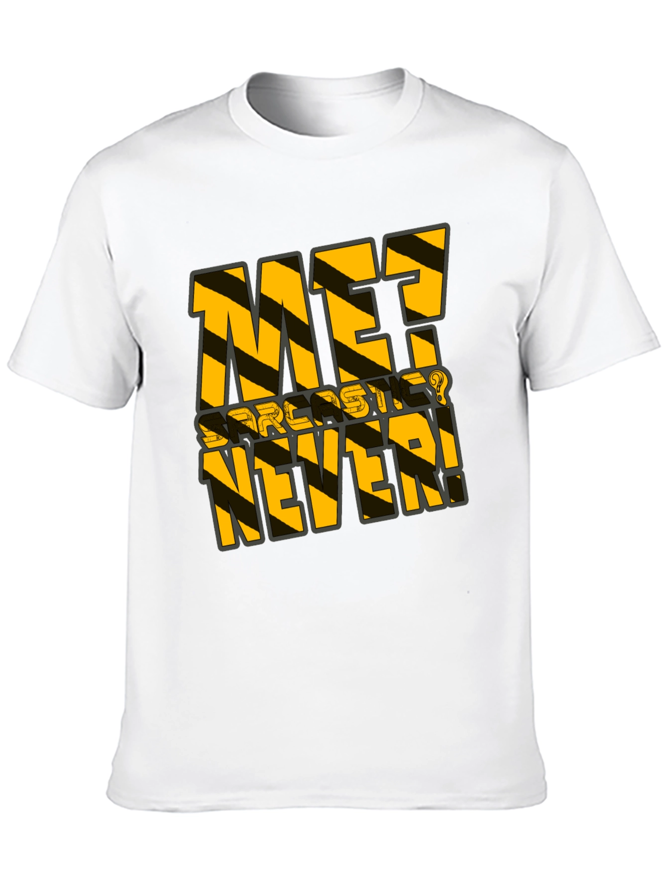 Black Sarcastic Never T-Shirt - Black Humor Tee view 10