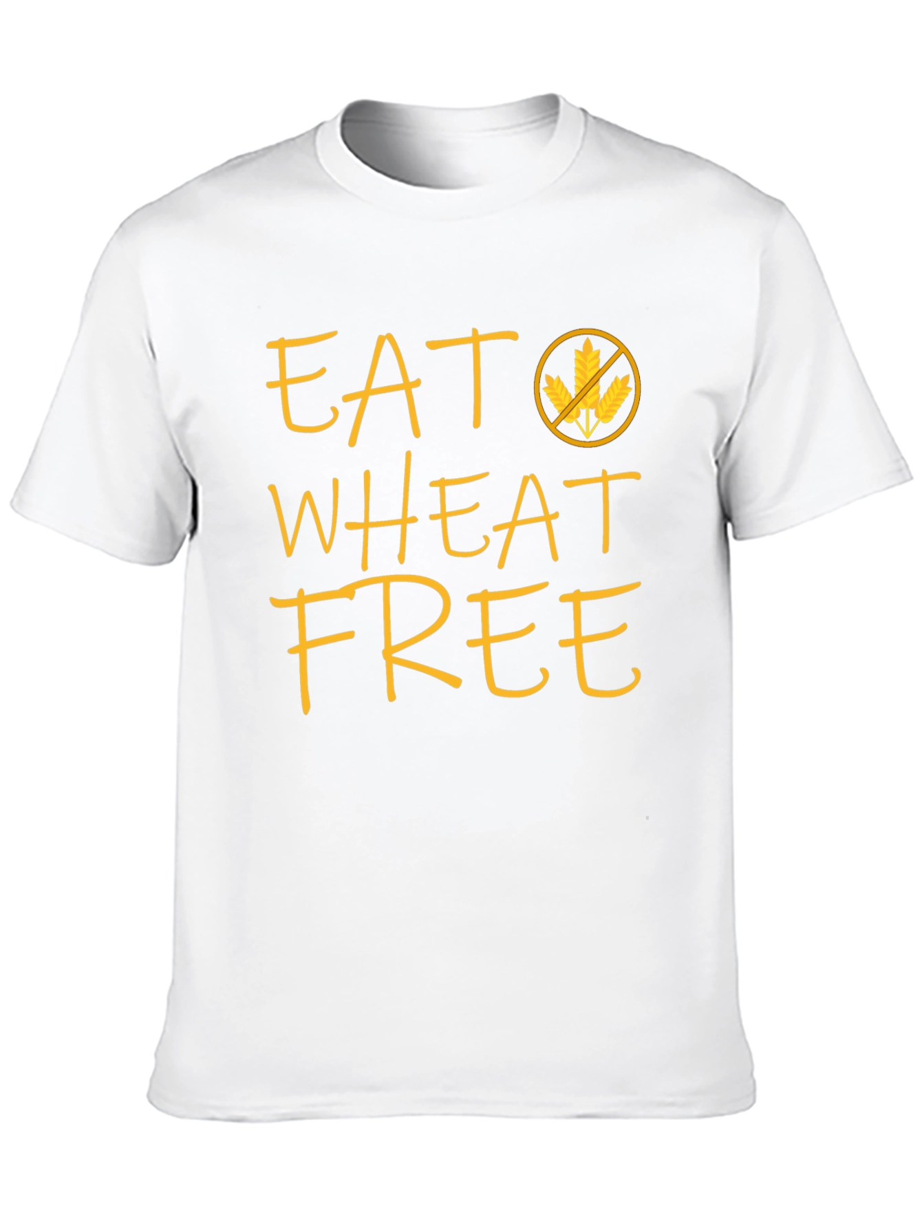 Black Eat Wheat Free Black T-Shirt - Gluten Sensitive Apparel view 10