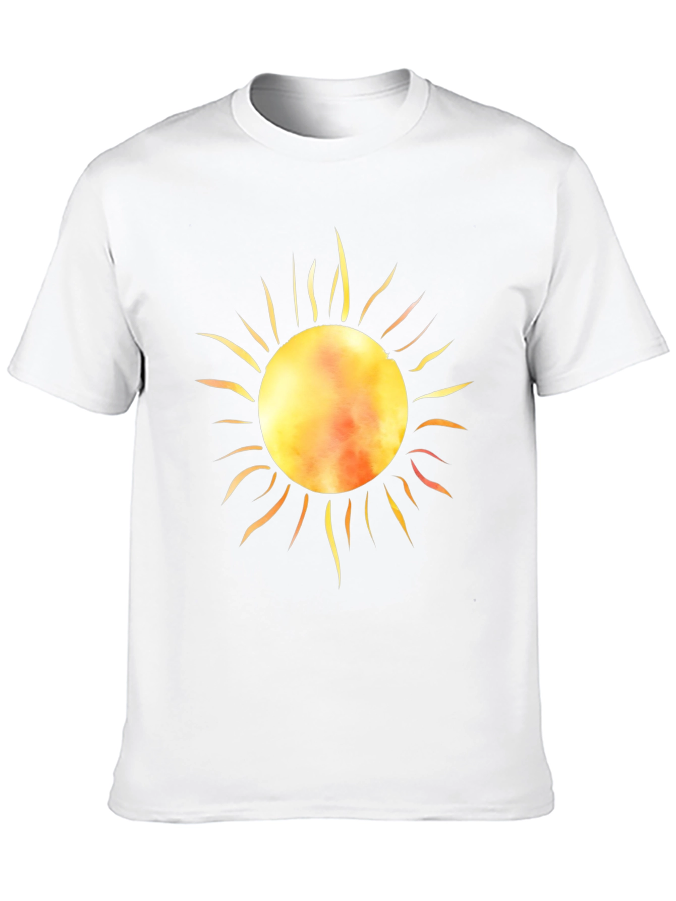 Black Radiant Sun Graphic Tee - Black Cotton T-Shirt view 10