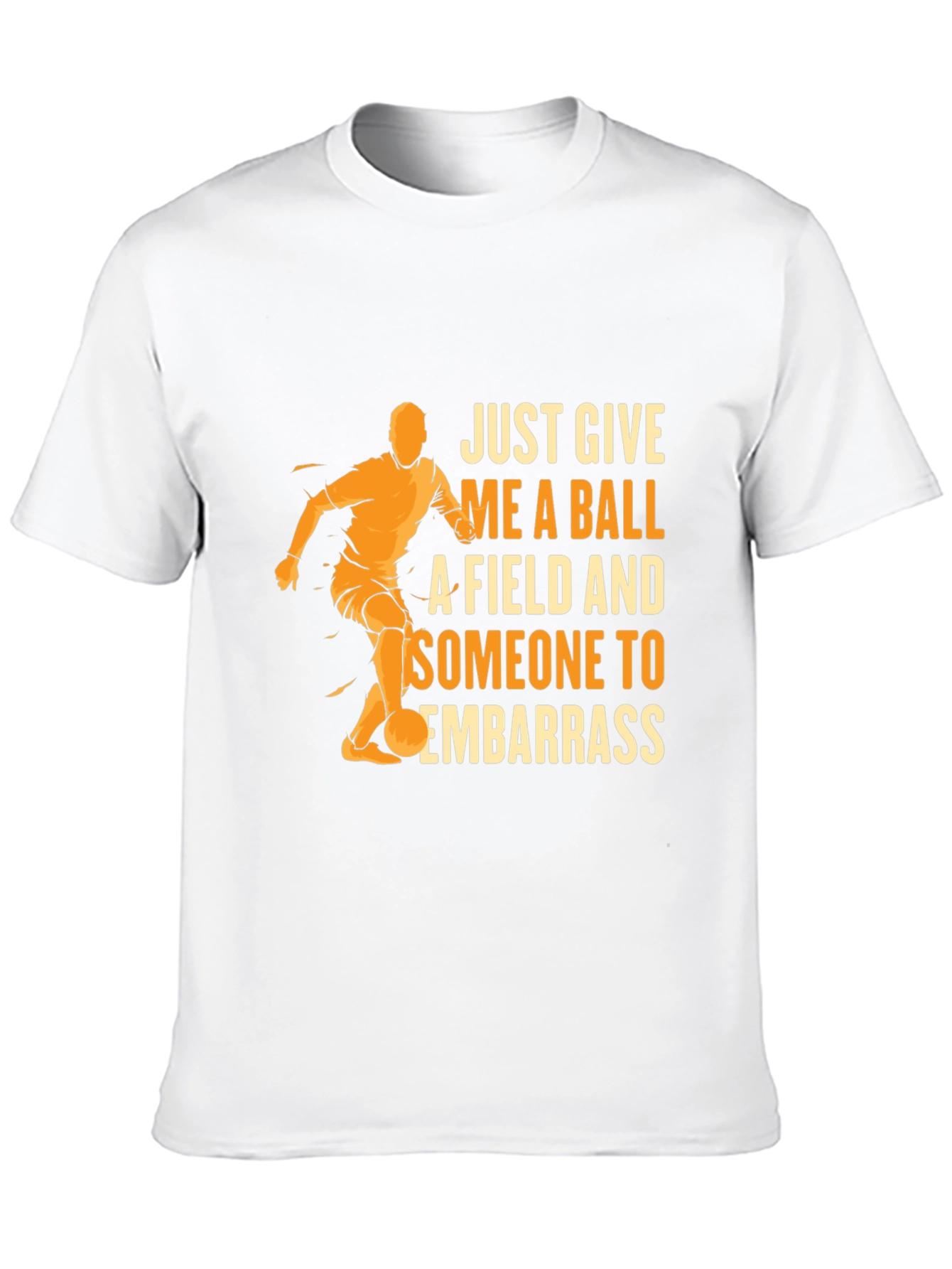 Black Soccer T-Shirt - Just Give Me A Ball view 10