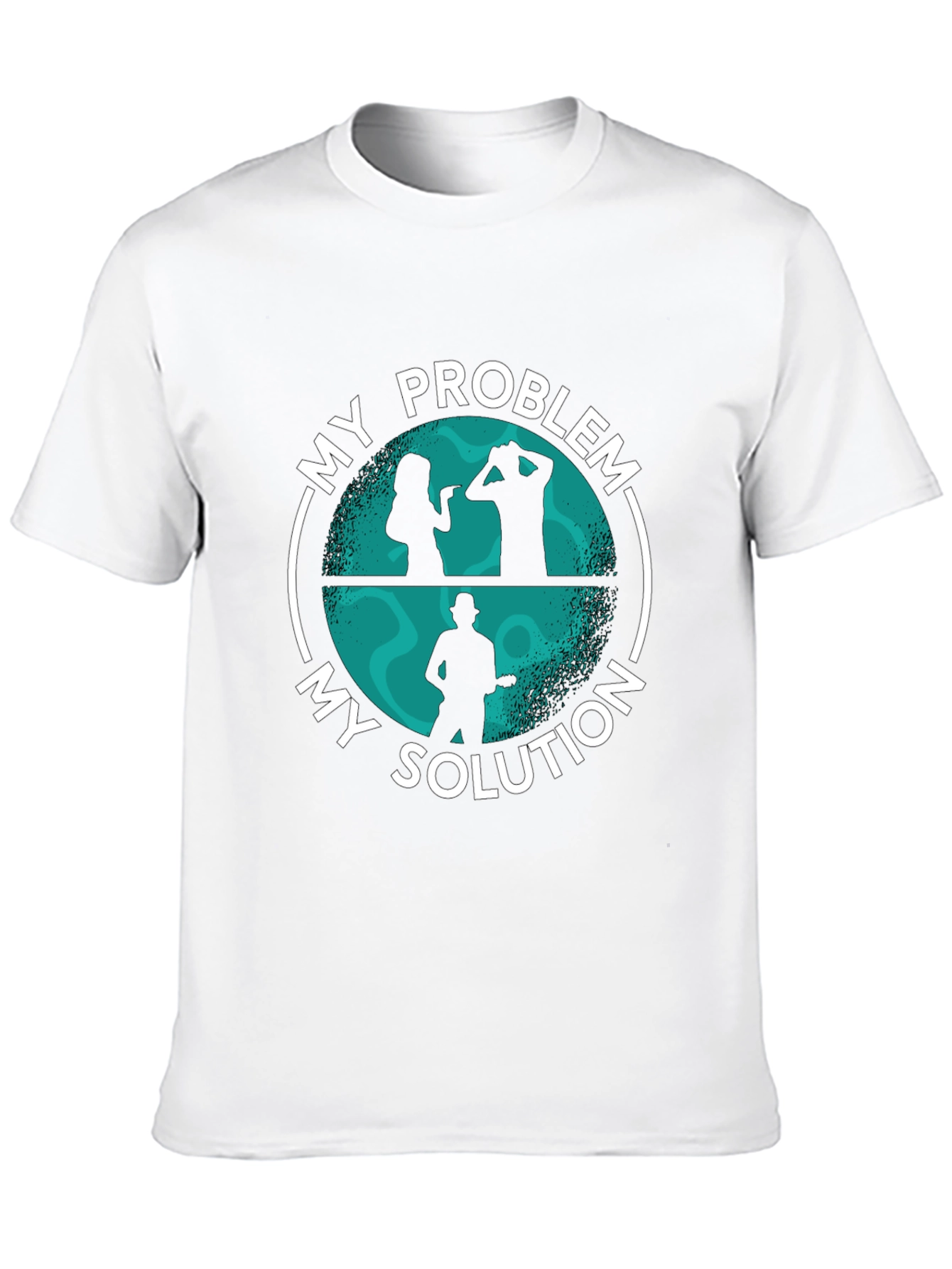 Black My Problem My Solution Graphic T-Shirt view 10