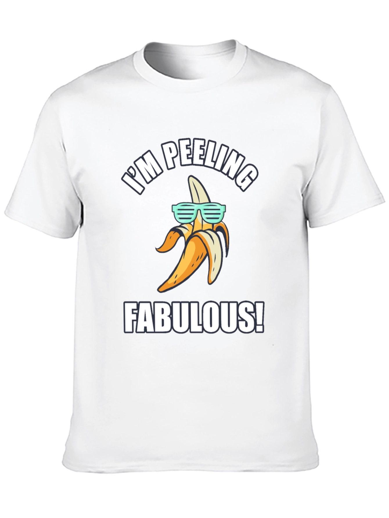 Black Funny Banana T-Shirt - I'm Peeling Fabulous! view 10