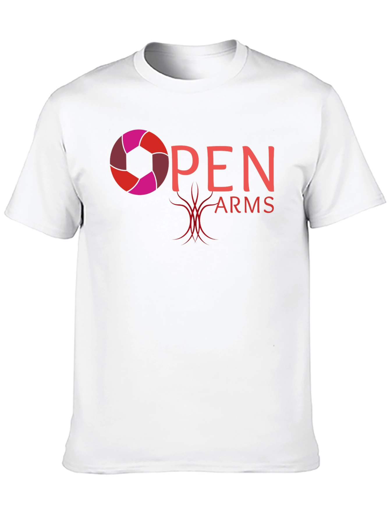 Black Open Arms Graphic T-Shirt - Black view 10
