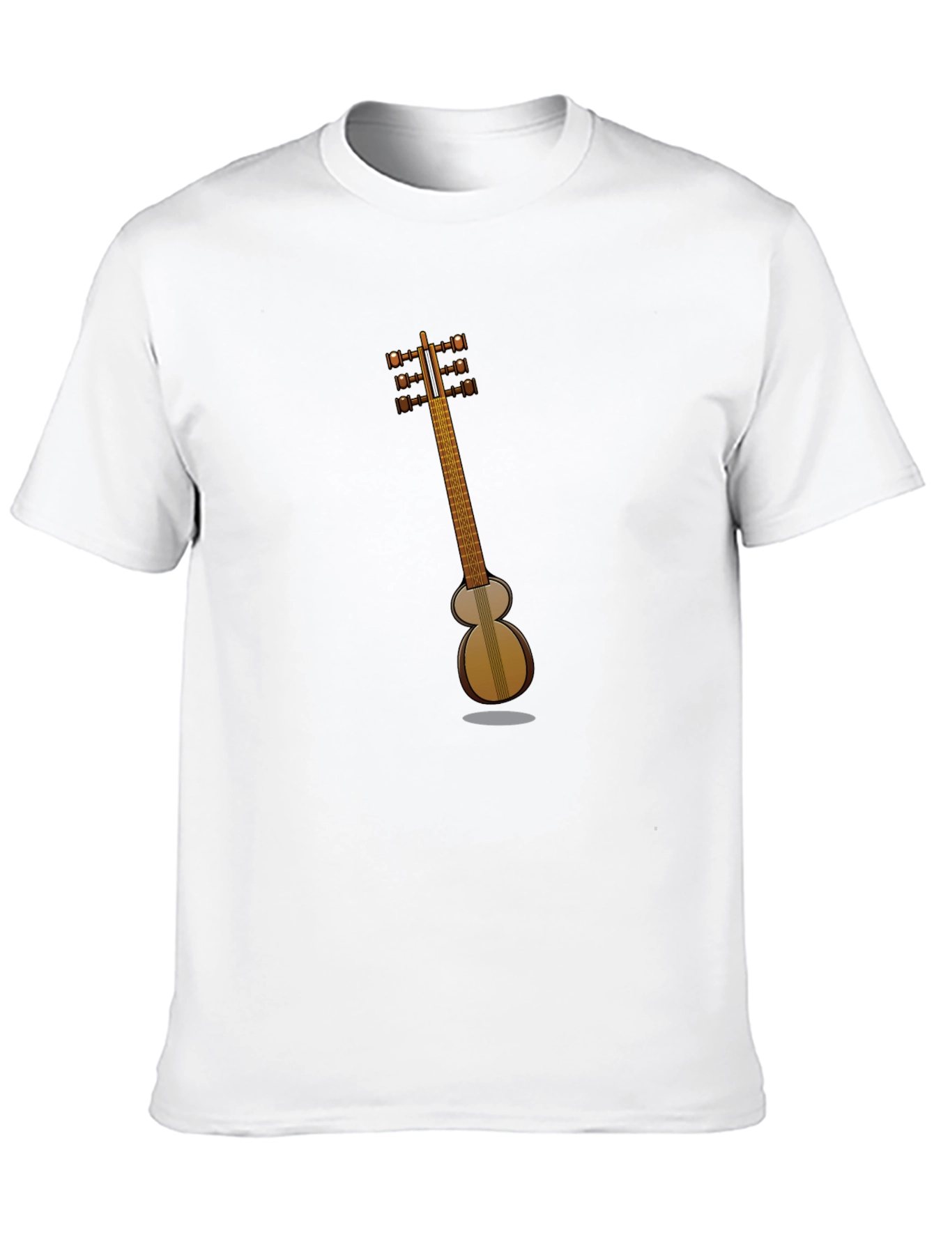Black Acoustic Guitar T-Shirt - Music Lover Tee view 10
