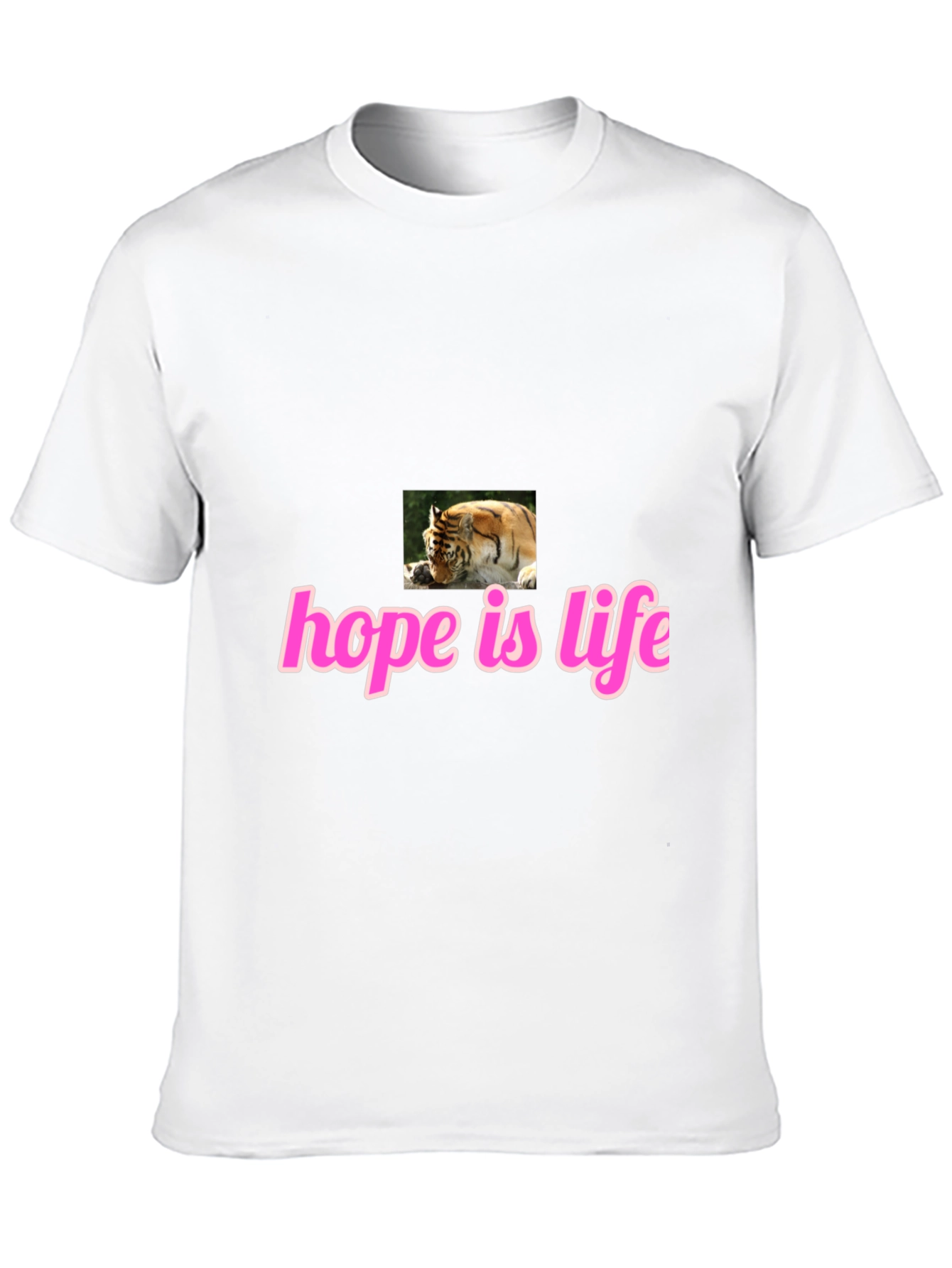 Black Hope Is Life Tiger Graphic Tee - Black view 10