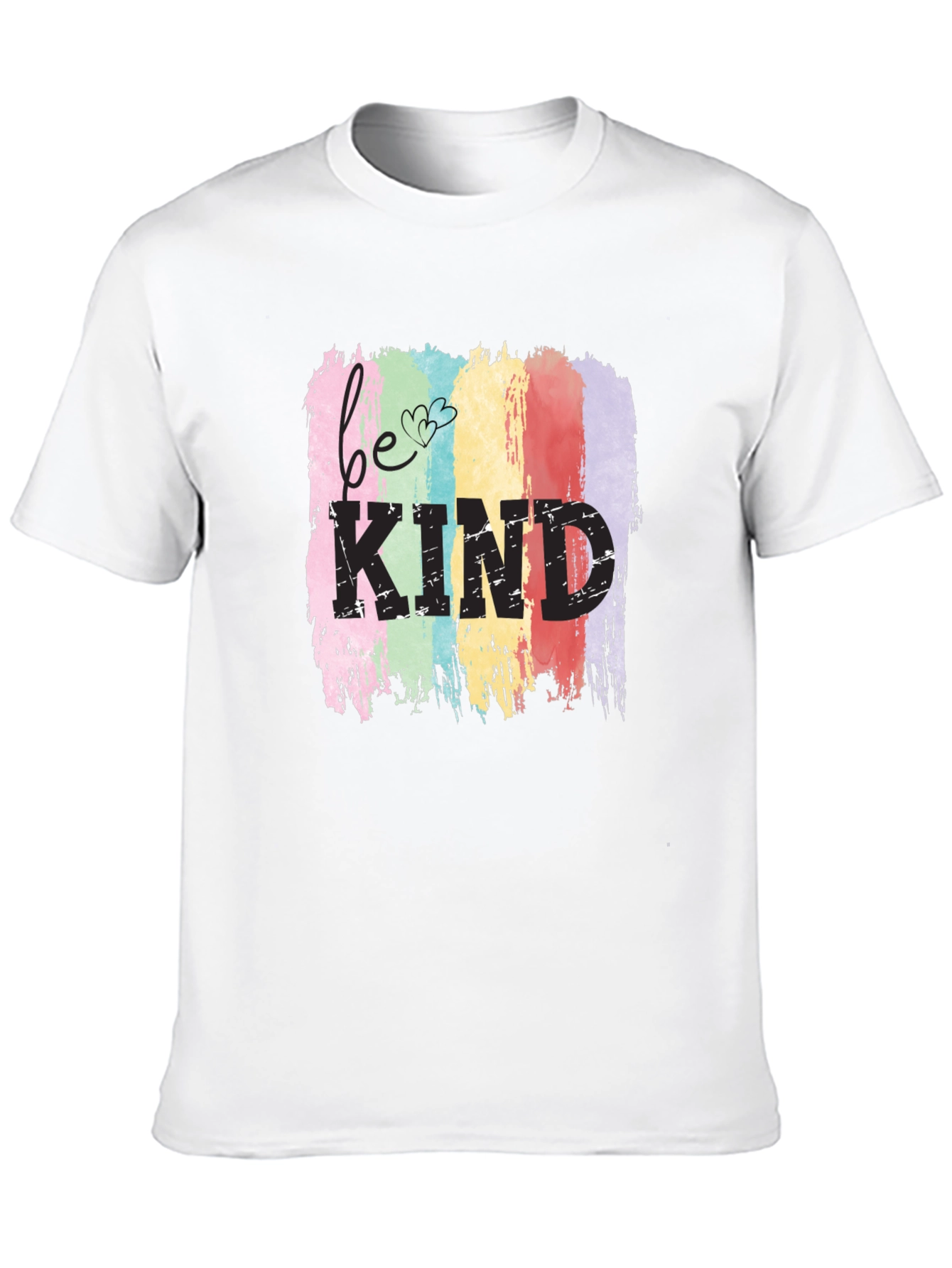 Black Be Kind Rainbow T-Shirt - Positive Message Tee view 10