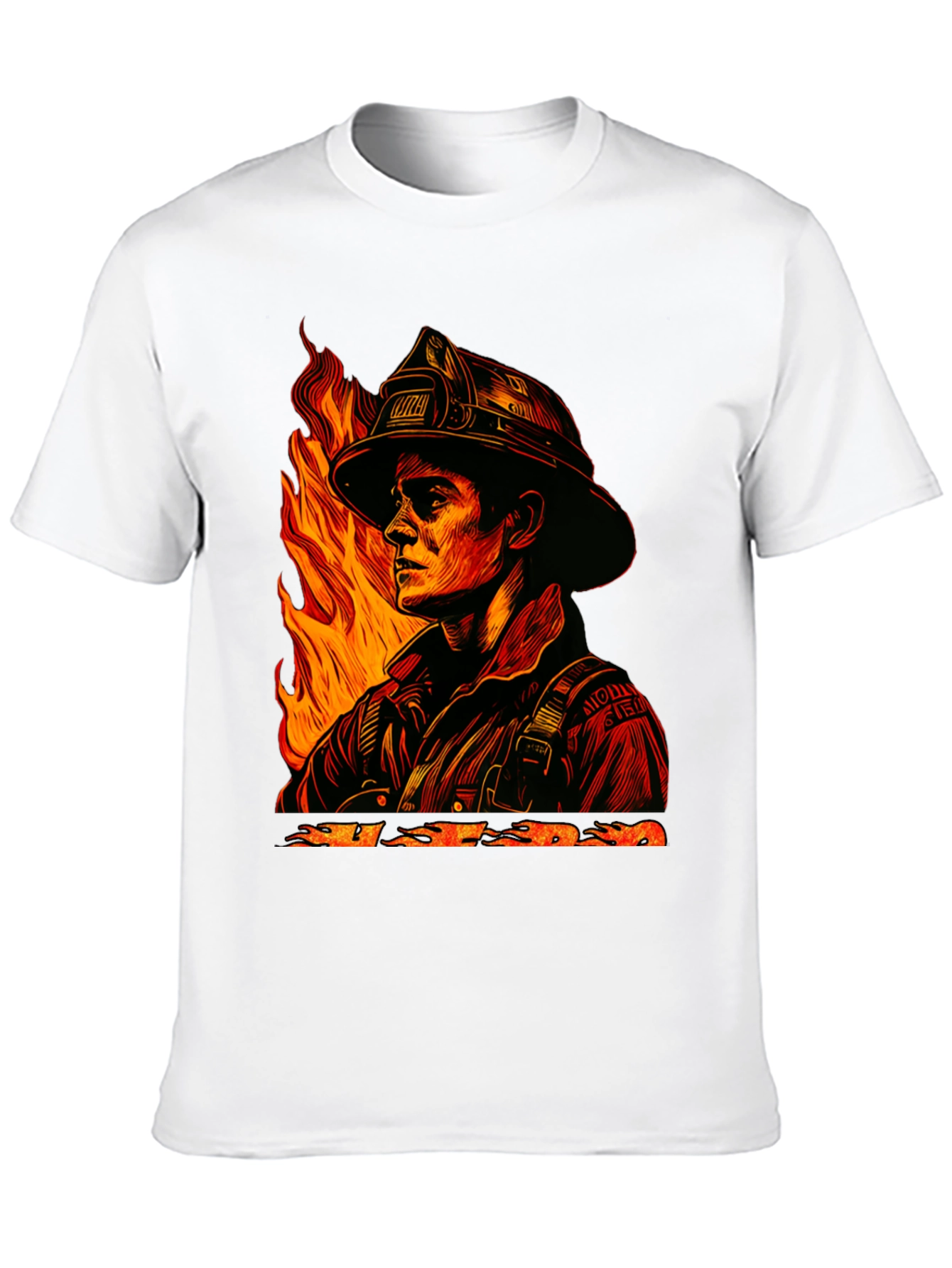 Black Firefighter Graphic Tee - Courage Under Fire view 10