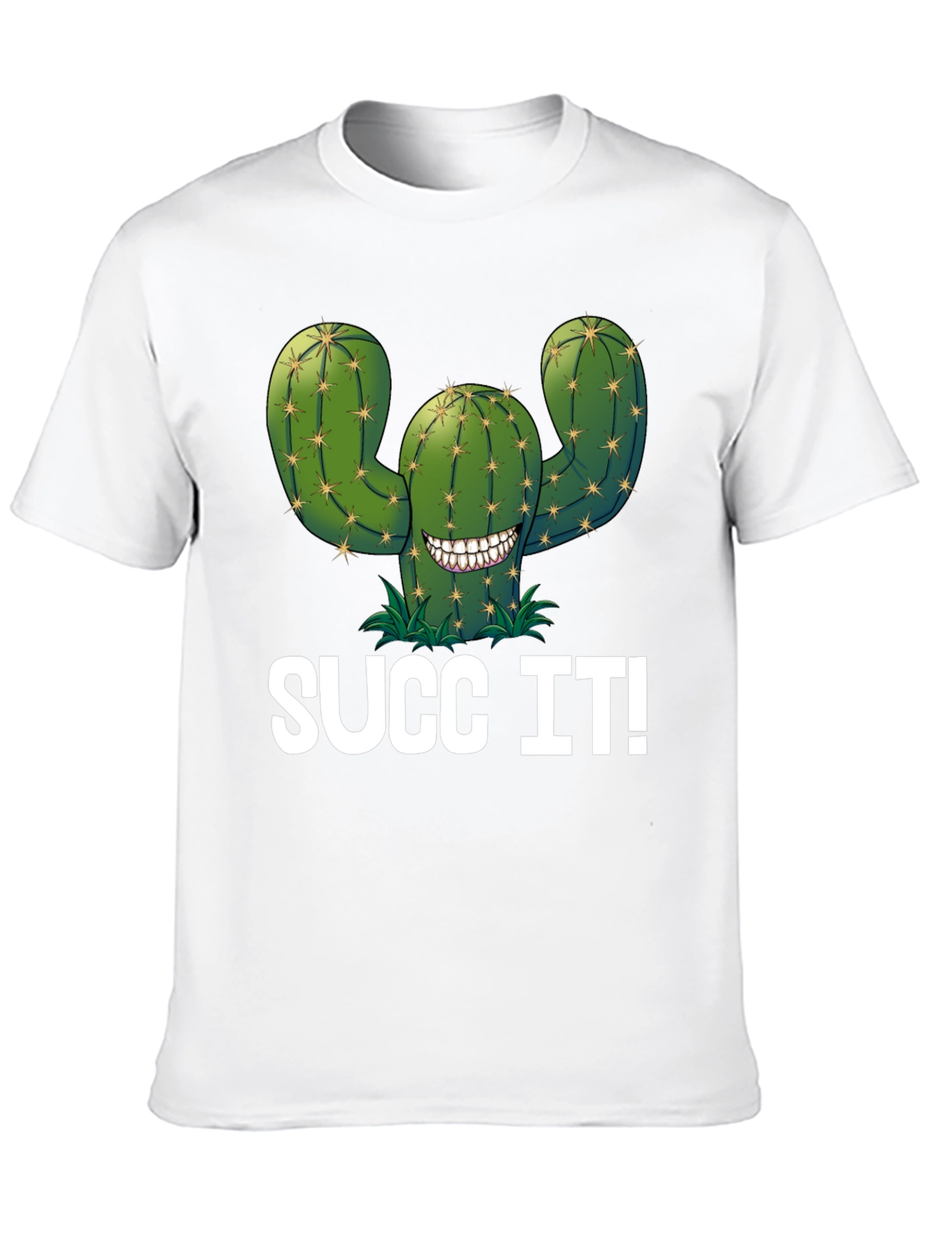 Black Succ It! Cactus Graphic T-Shirt - Novelty Tee view 10