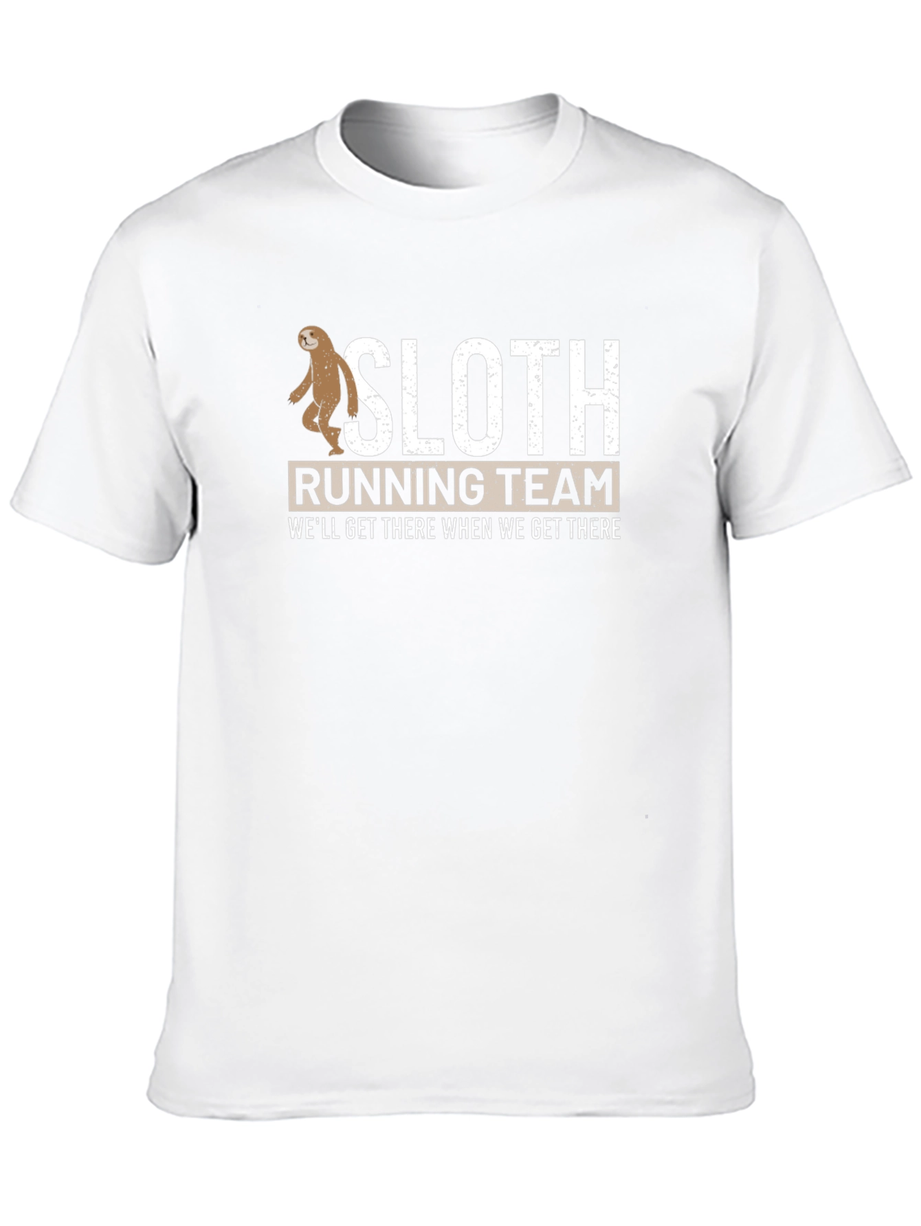 Black Sloth Running Team T-Shirt - Funny, Relaxed Fit view 10