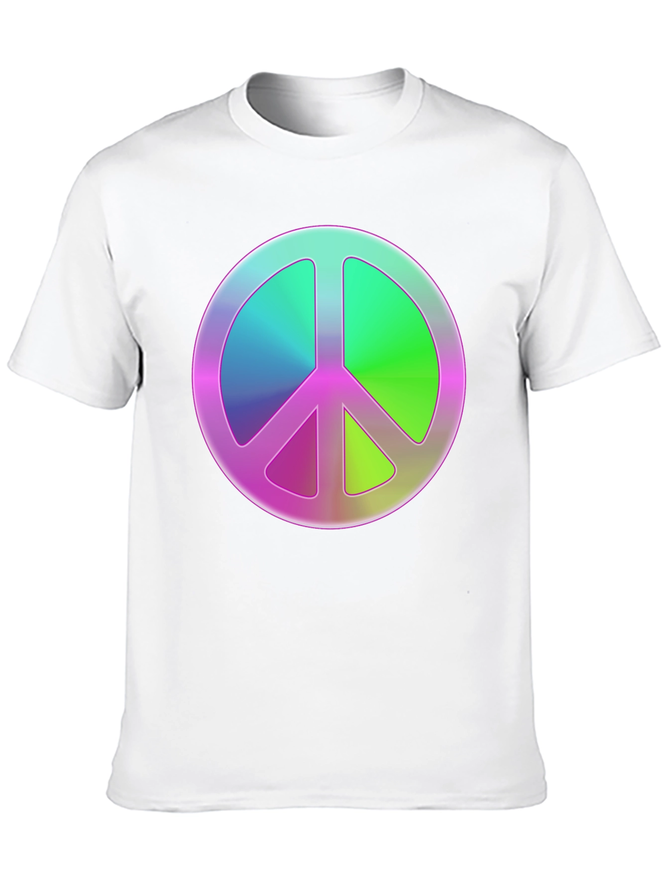Black Peace Sign Graphic Tee - Retro Style view 10