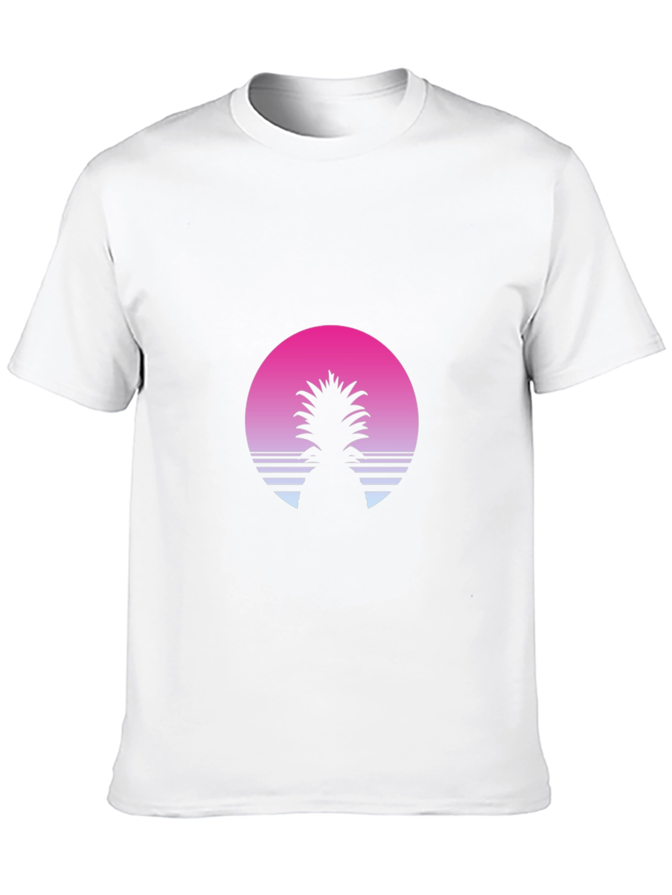 Black Retro Pineapple Sunset T-Shirt - Black view 10