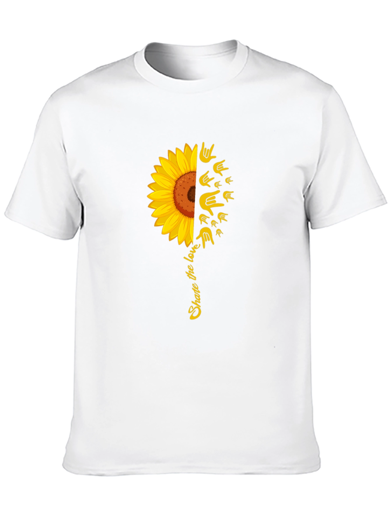 Black Share the Love Sunflower Graphic Tee view 10