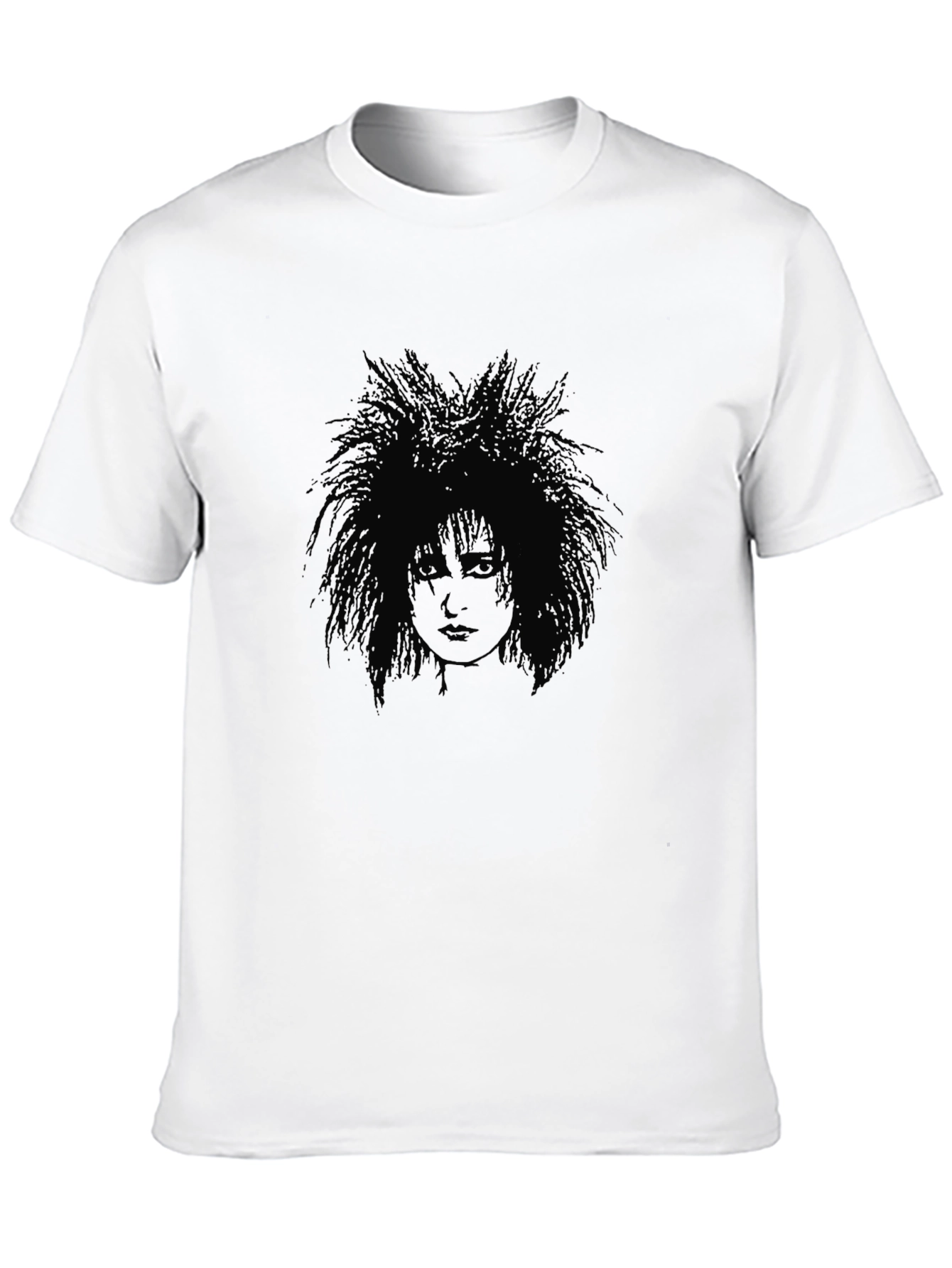 Black Gothic Portrait Black T-Shirt view 10