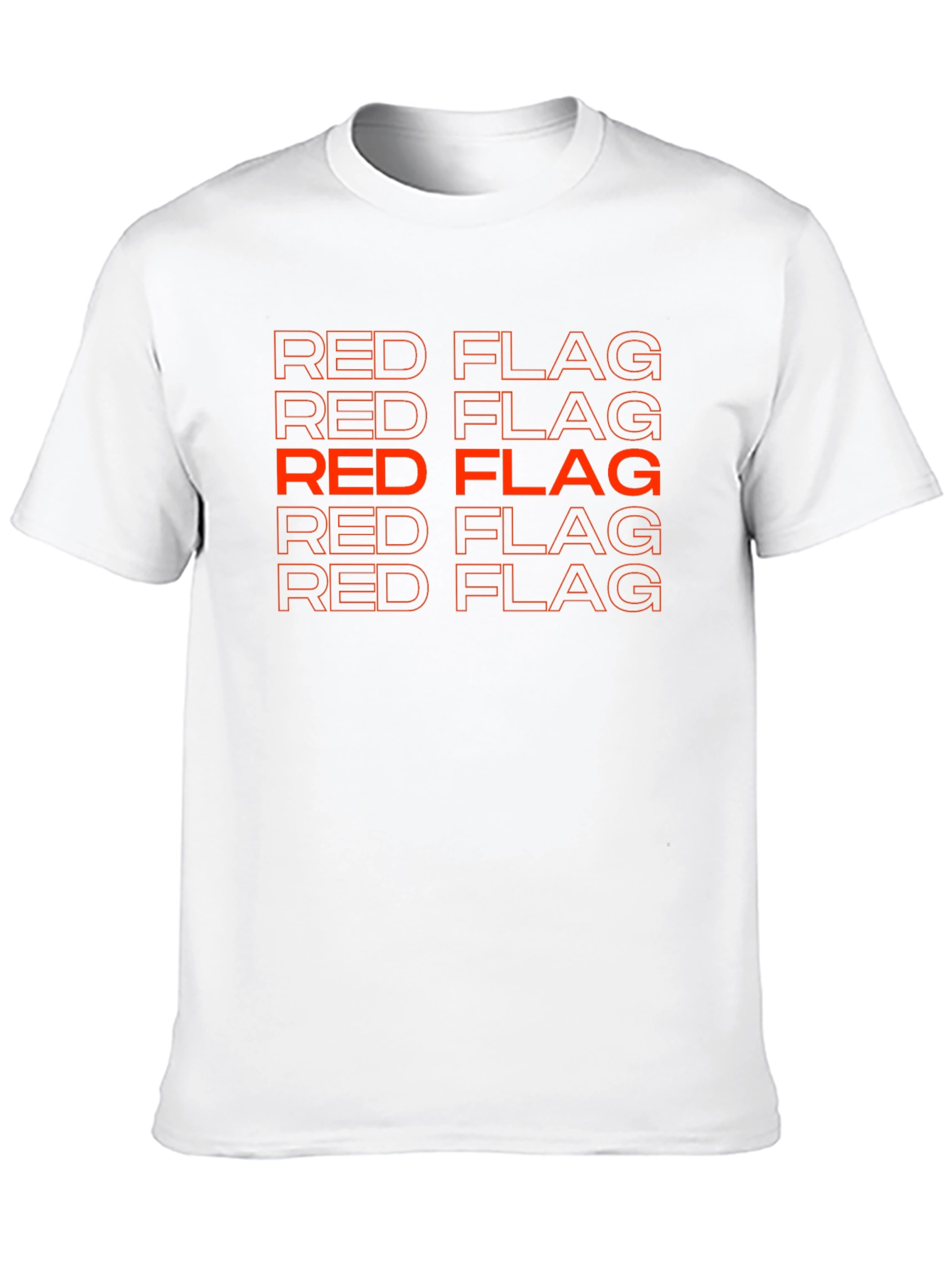 Black Red Flag Graphic Tee - Bold Statement Style view 10