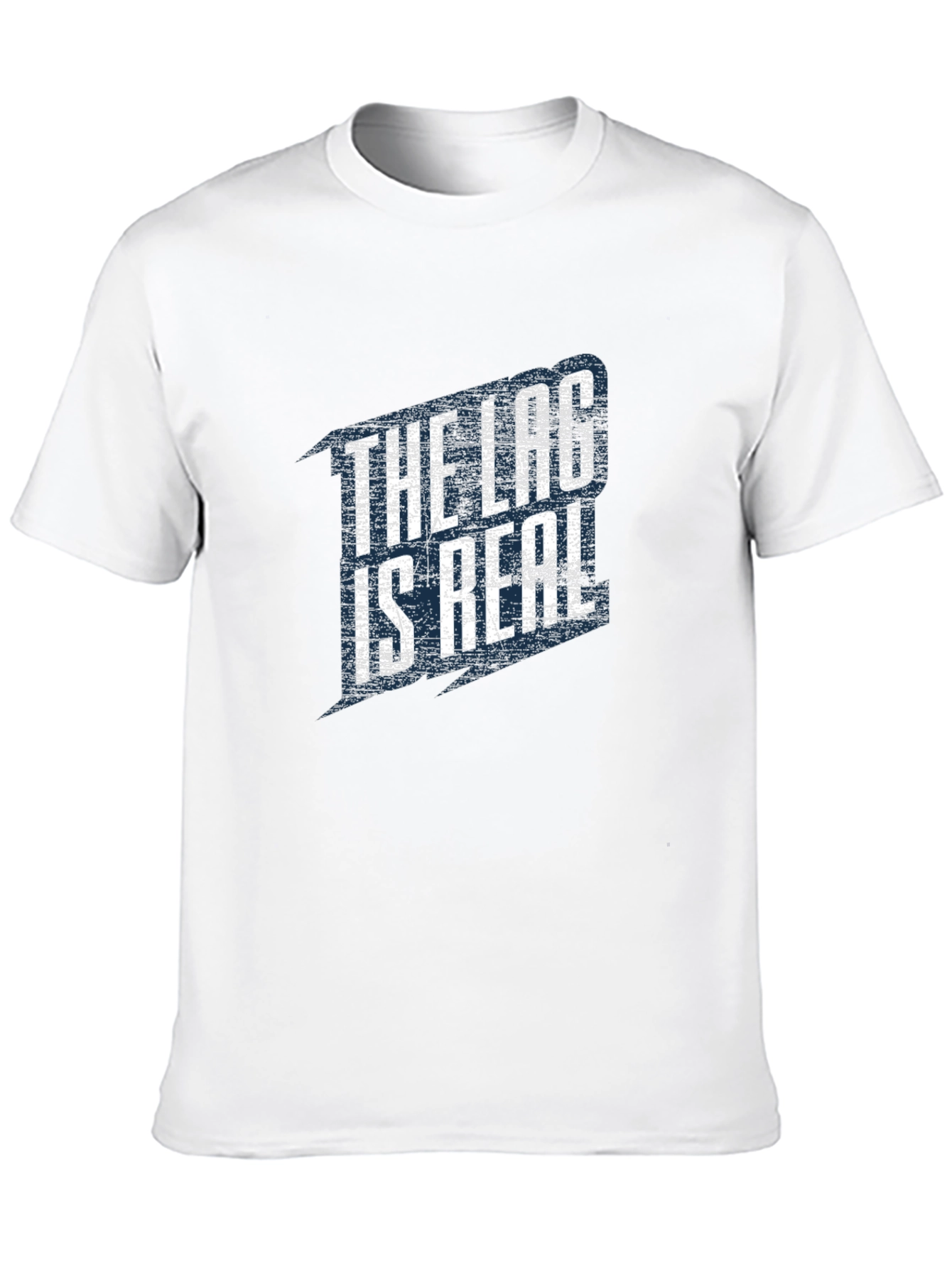 Black The Lag Is Real Graphic T-Shirt view 10