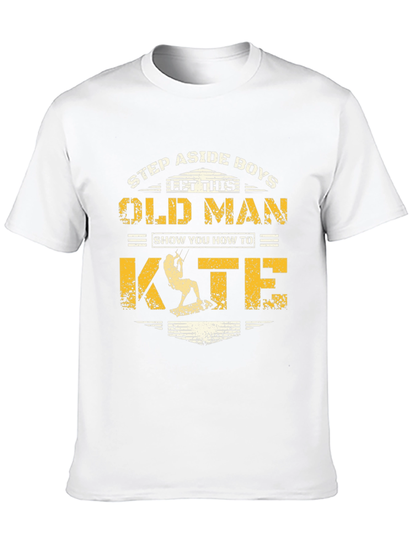 Black Old Man Kite T-Shirt: Step Aside Boys Tee view 10