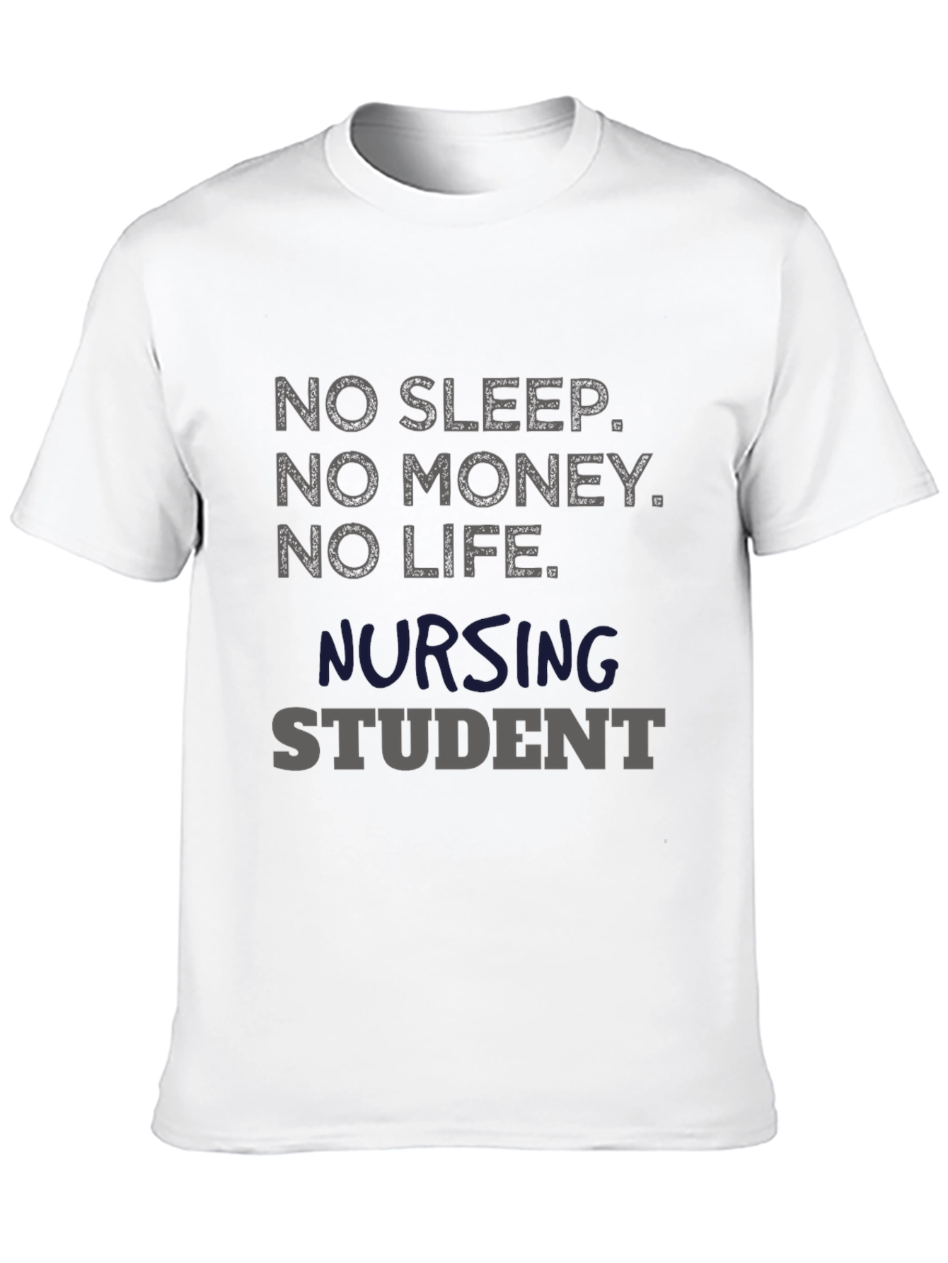 Black No Sleep Nursing Student T-Shirt - Black view 10