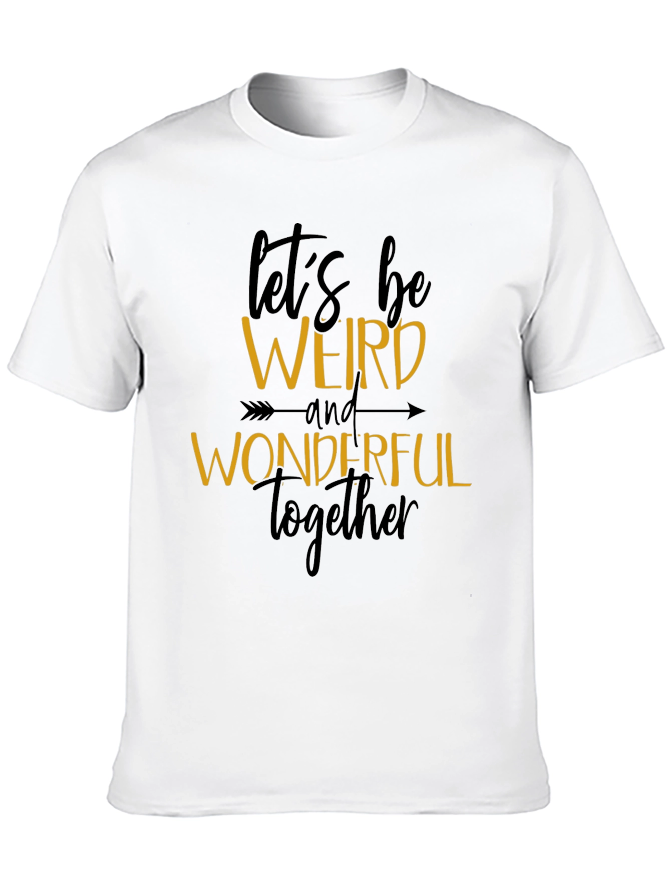 Black Let's Be Weird and Wonderful Tee view 10