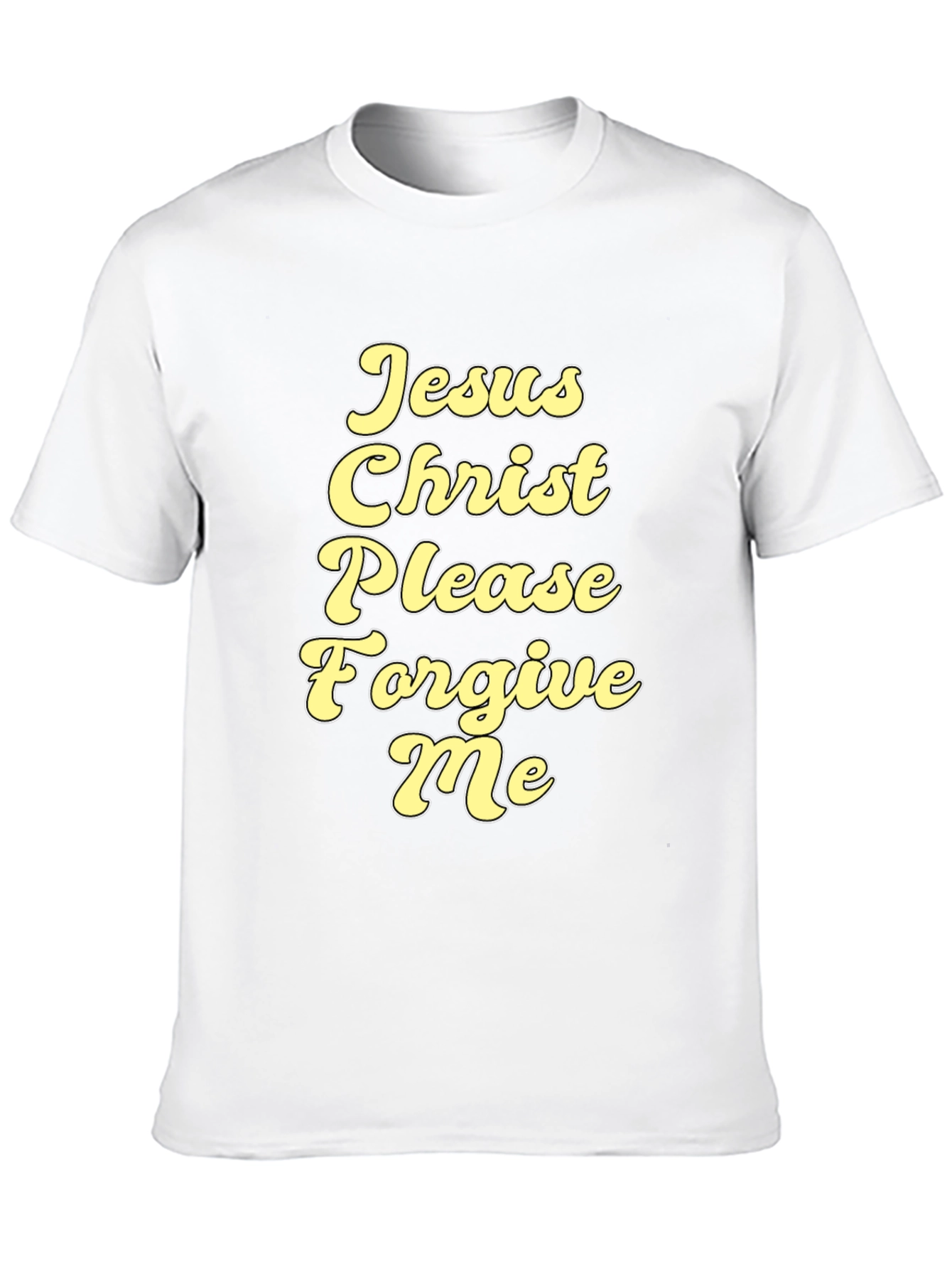 Black Jesus Christ Please Forgive Me Graphic Tee view 10
