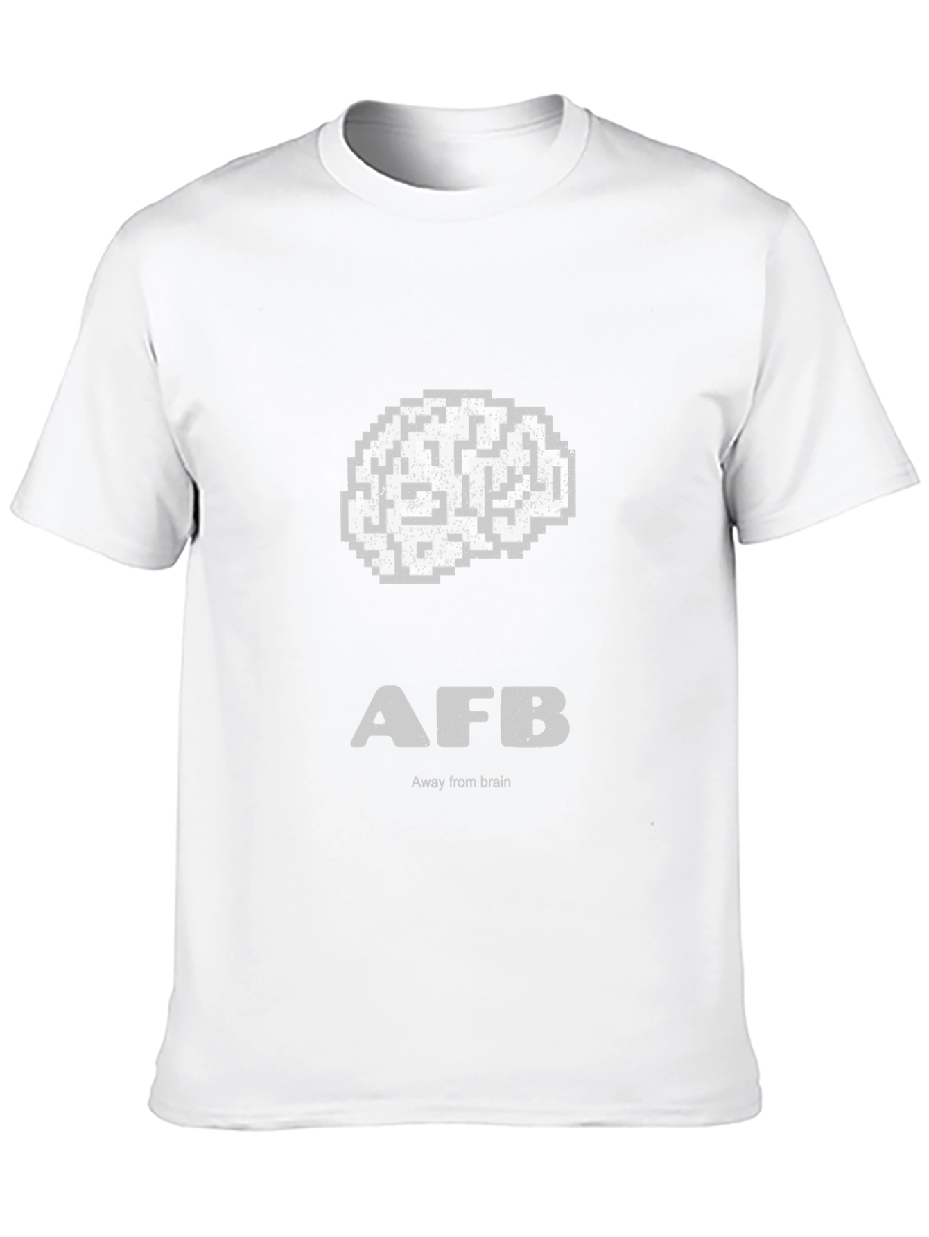 Black Away From Brain - Funny Graphic Tee view 10